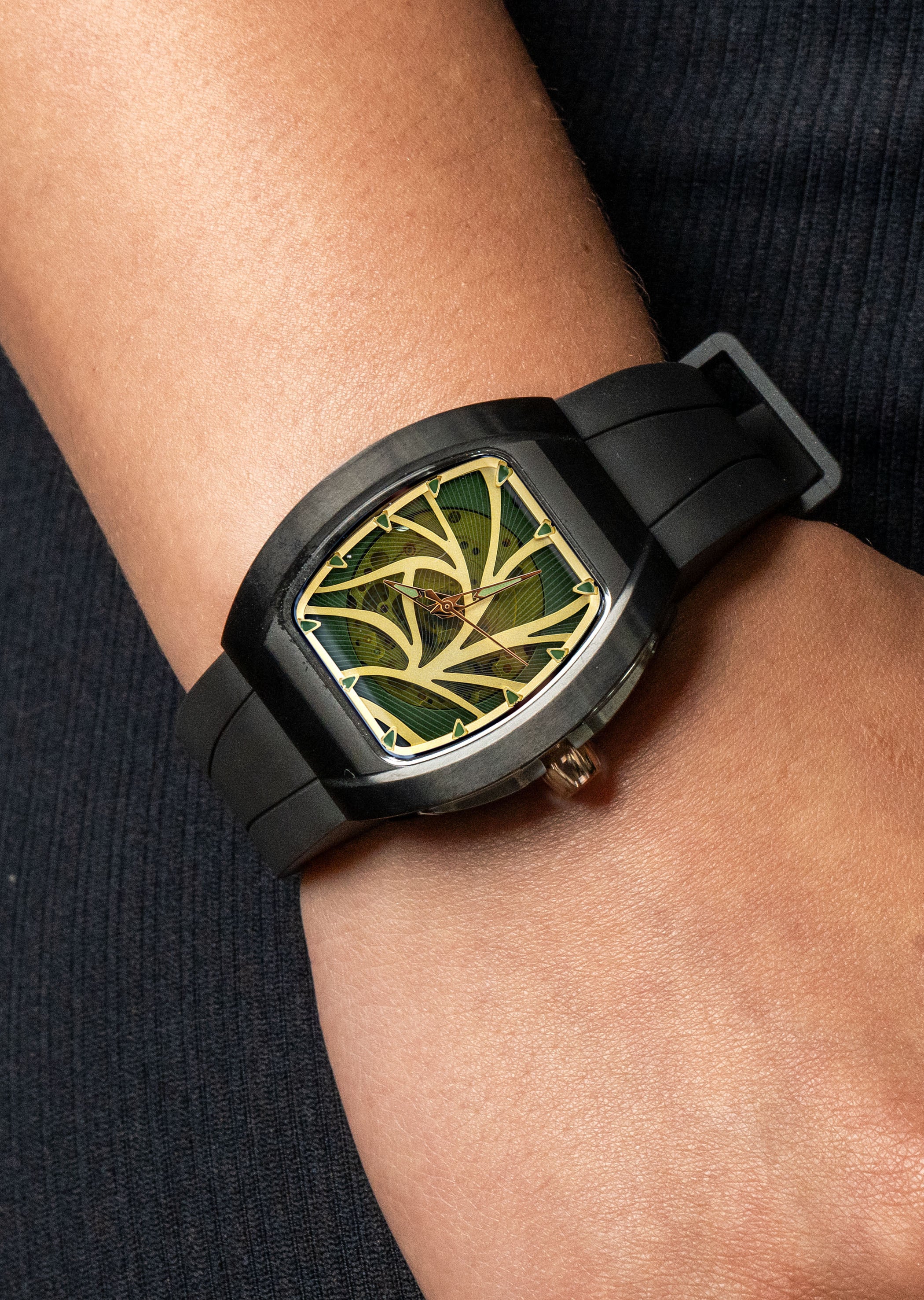Frost NYC Evolution Women's Watch - Automatic Skeleton Black DLC | WFRST-01-L-B Black Band | Pre - Sale - Image 2