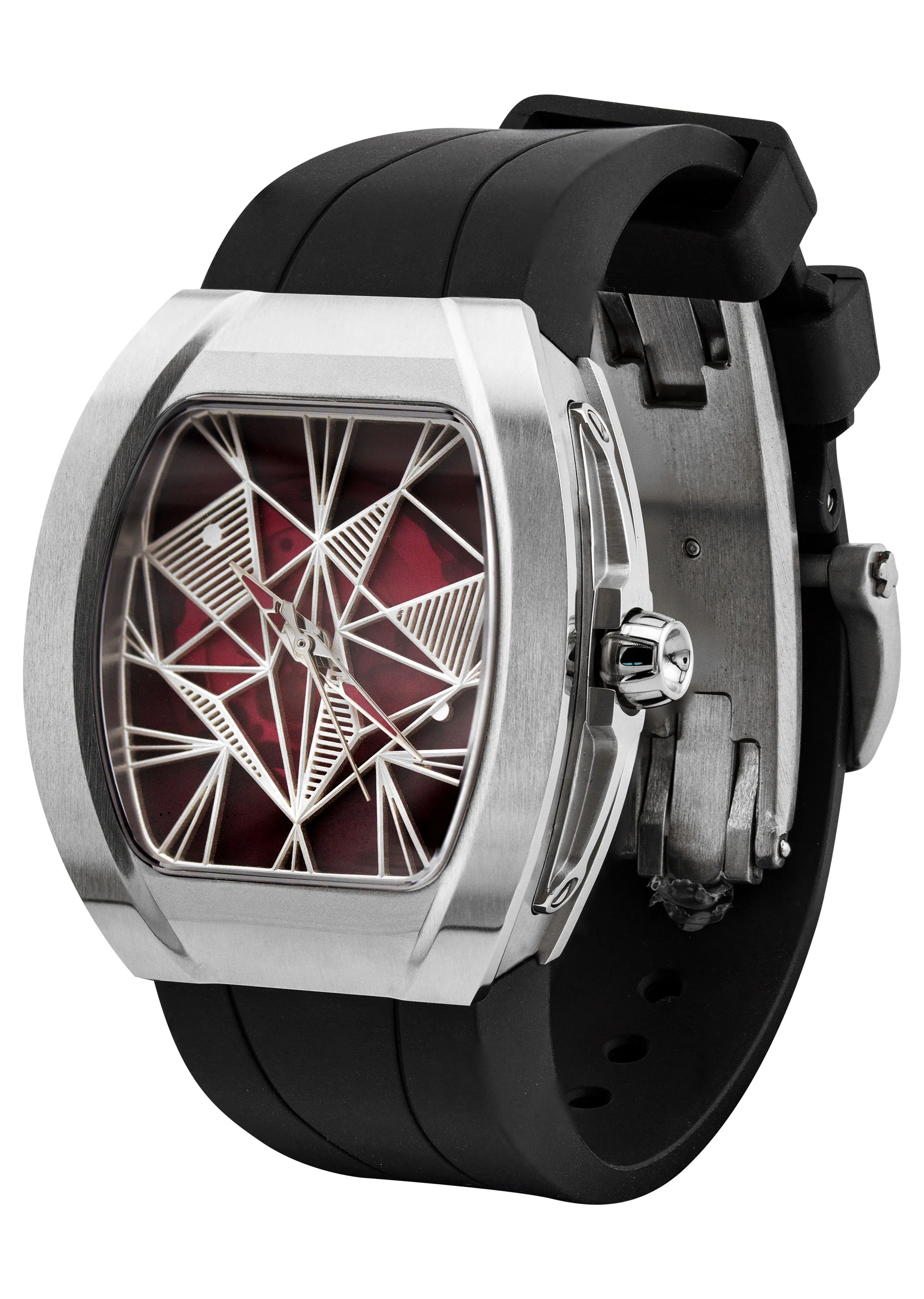 Frost NYC Evolution Women's Watch - Automatic Skeleton Steel Caged Heart | WFRST-01-H-S Black Band | Pre - Sale - Image 6