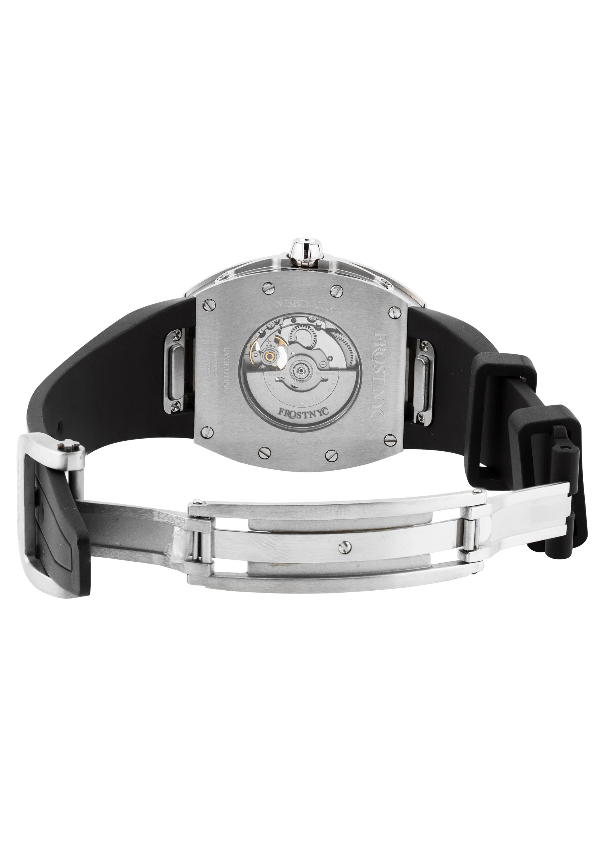 Frost NYC Evolution Women's Watch - Automatic Skeleton Steel Caged Heart | WFRST-01-H-S Black Band | Pre - Sale - Image 9