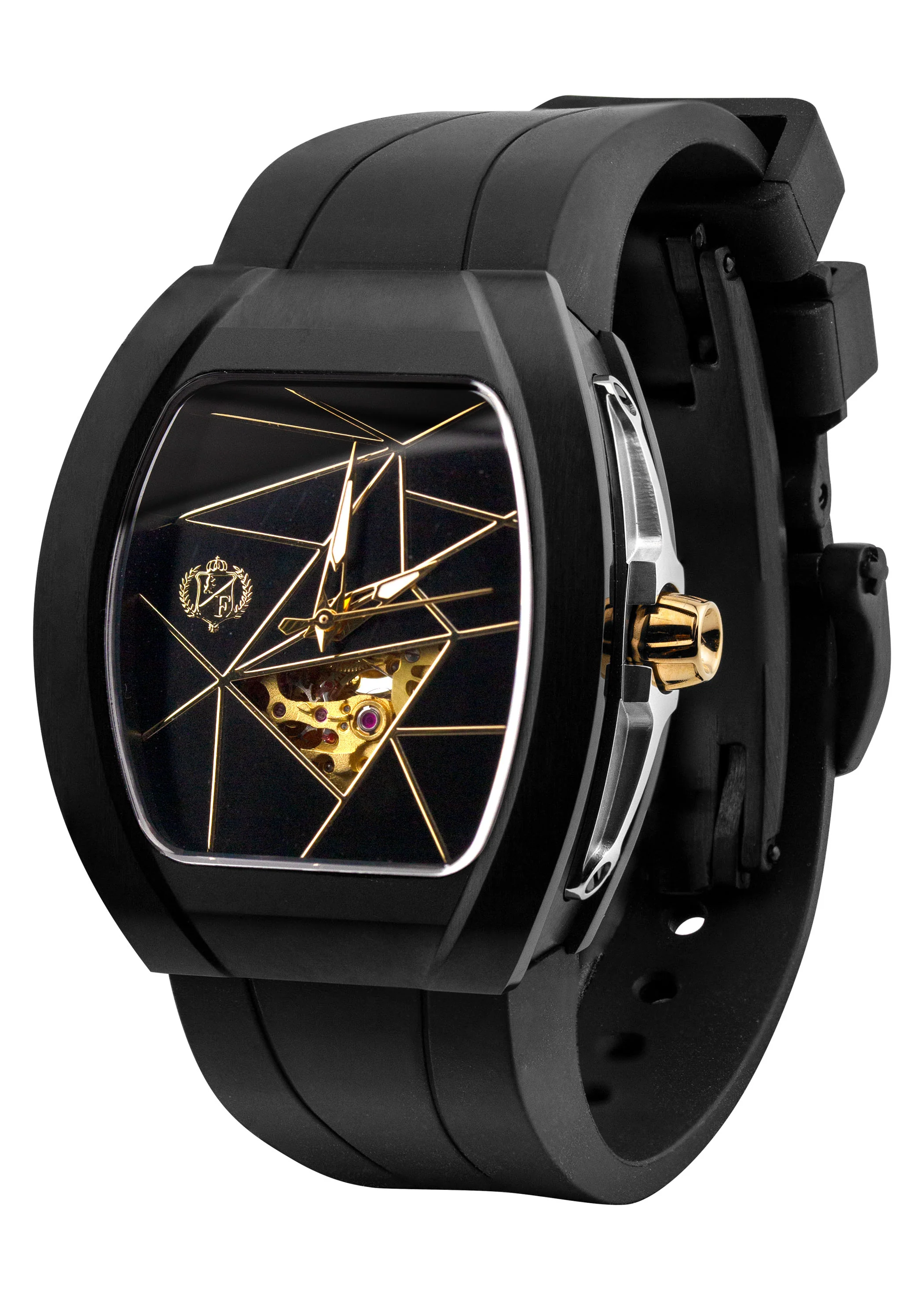 Frost NYC Womens Watch - Automatic Skeleton Black DLC Black| WFRST-01-T-B Black Band | Pre - Sale - Image 6