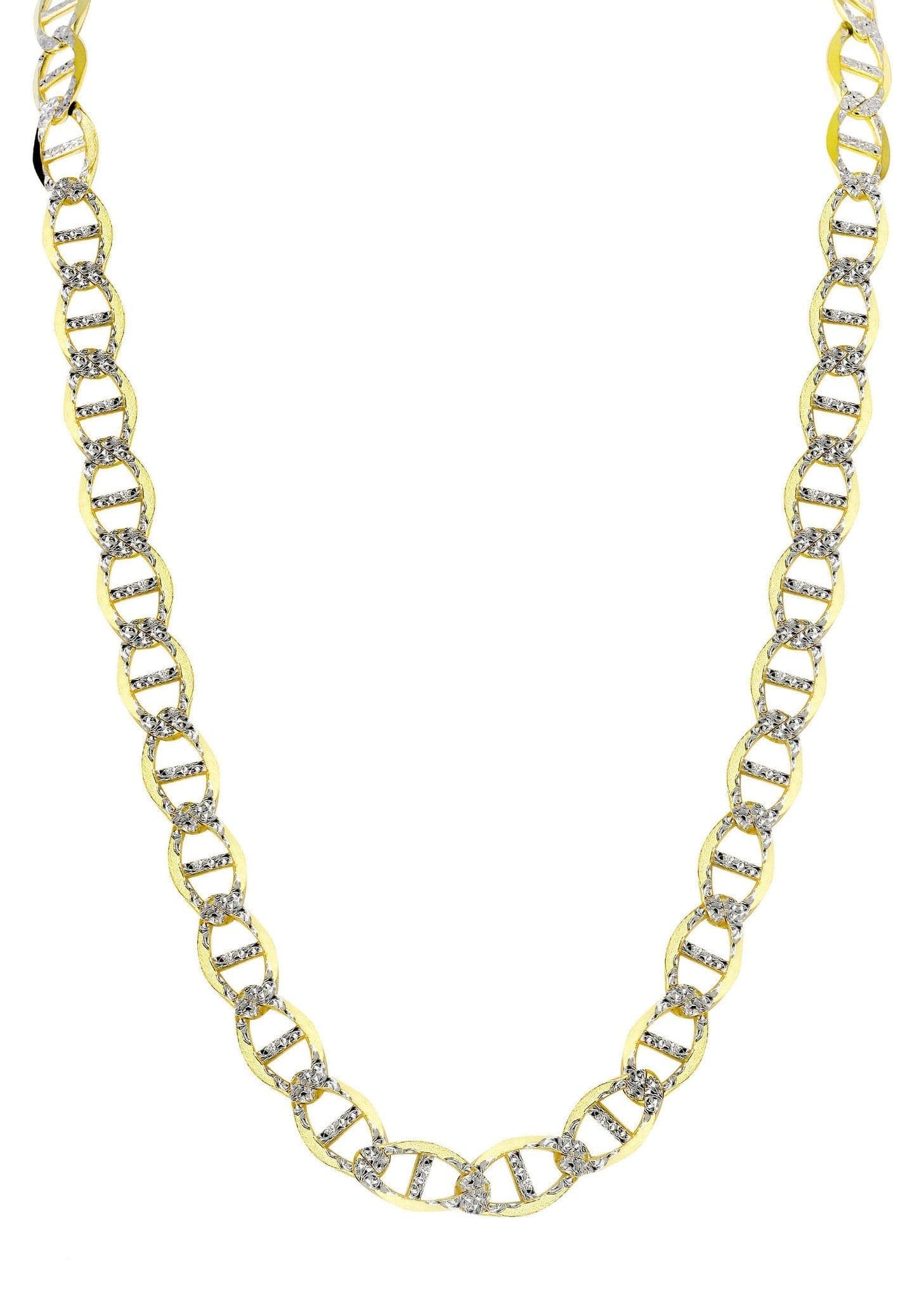 Gold Chain - Mens Diamond Cut Mariner Chain 10K/14K Gold - Image 3