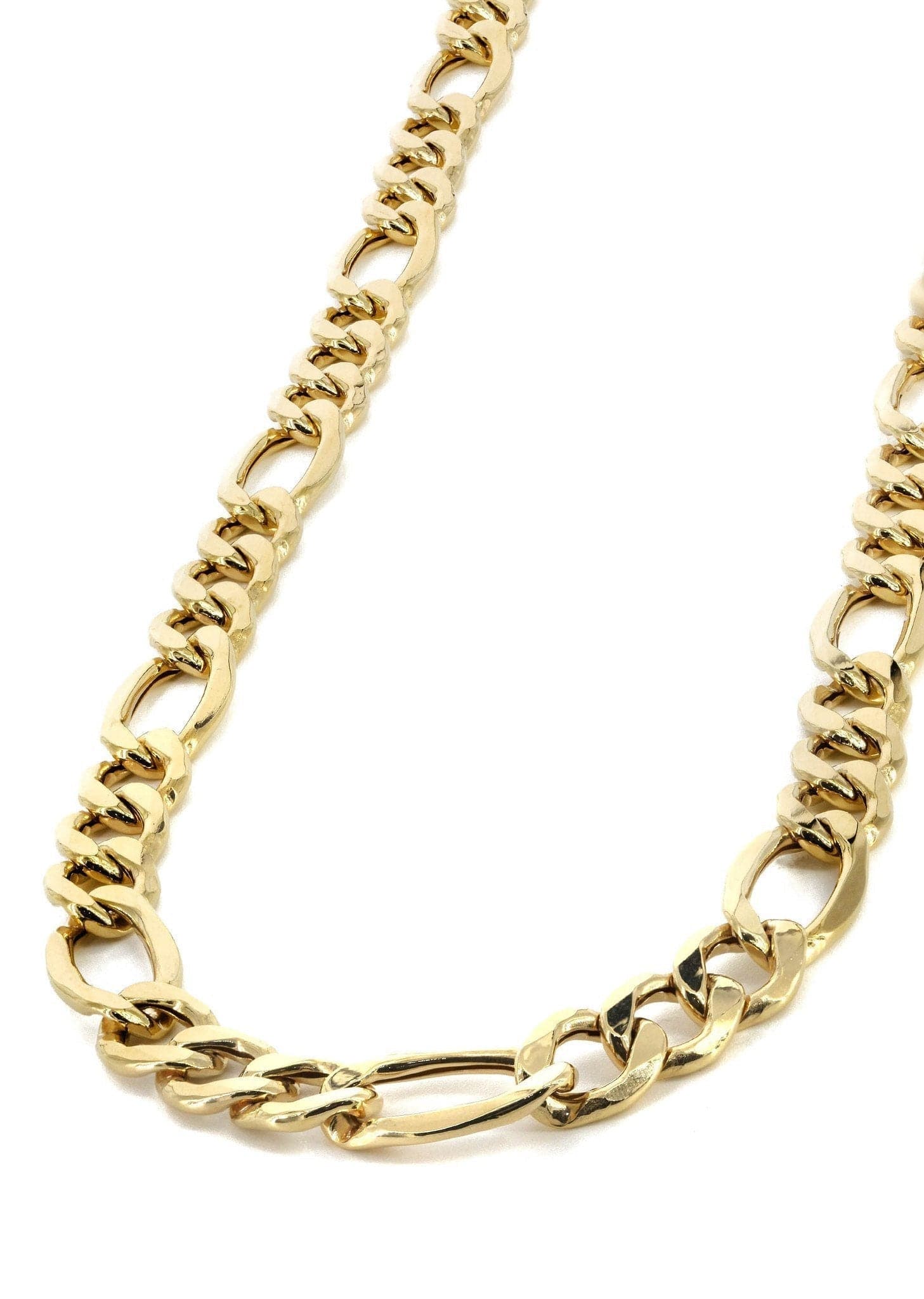 Gold Chain - Womens Solid Figaro Chain 10K/14K Gold