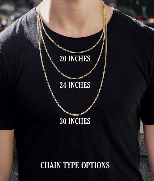 Gold Plated Iced Out Ankh & Tennis Chain ( 3 MM ) - Image 5
