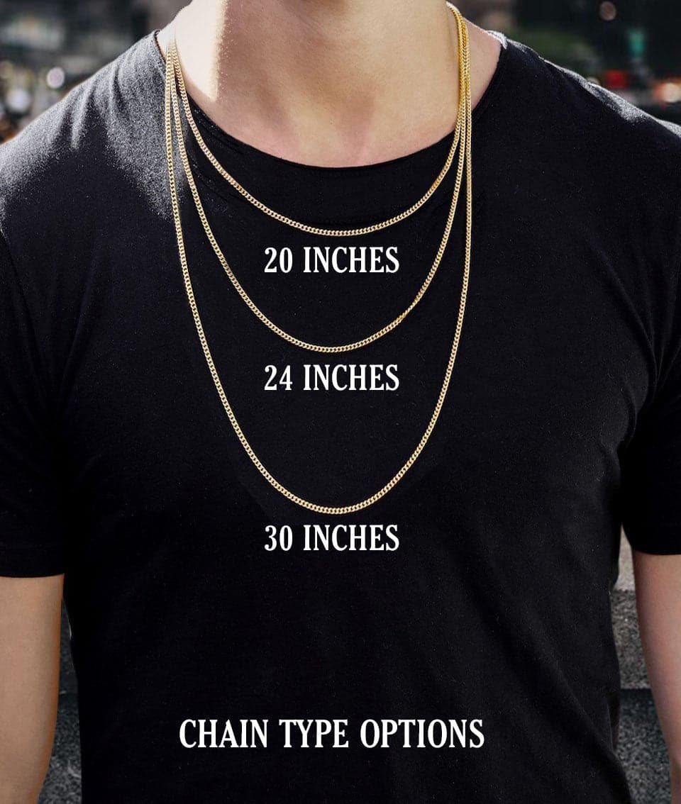 Mens Gold Plated Franco Chain & Cross Pendant | Appx. 14.4 Grams - Image 8