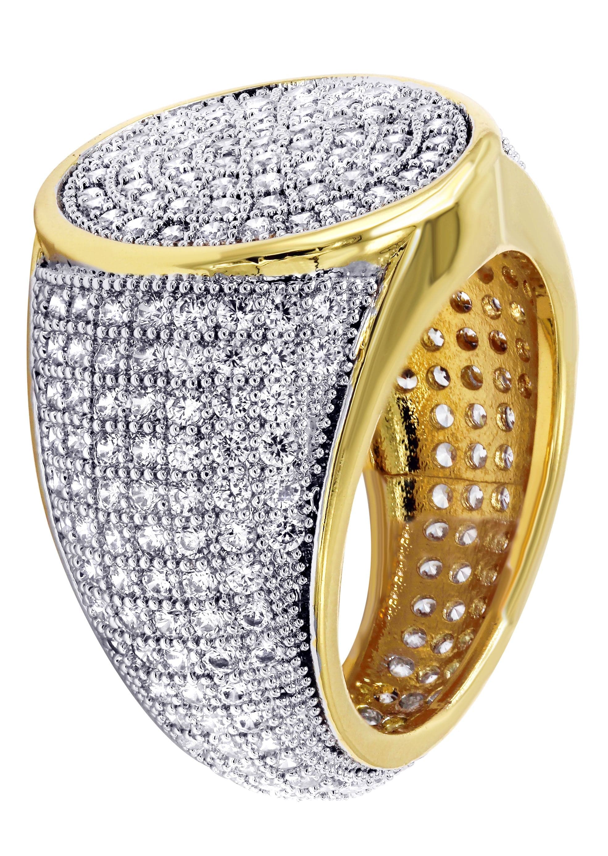 Mens Gold Plated Pinky Ring | 10.5 Grams - Image 3