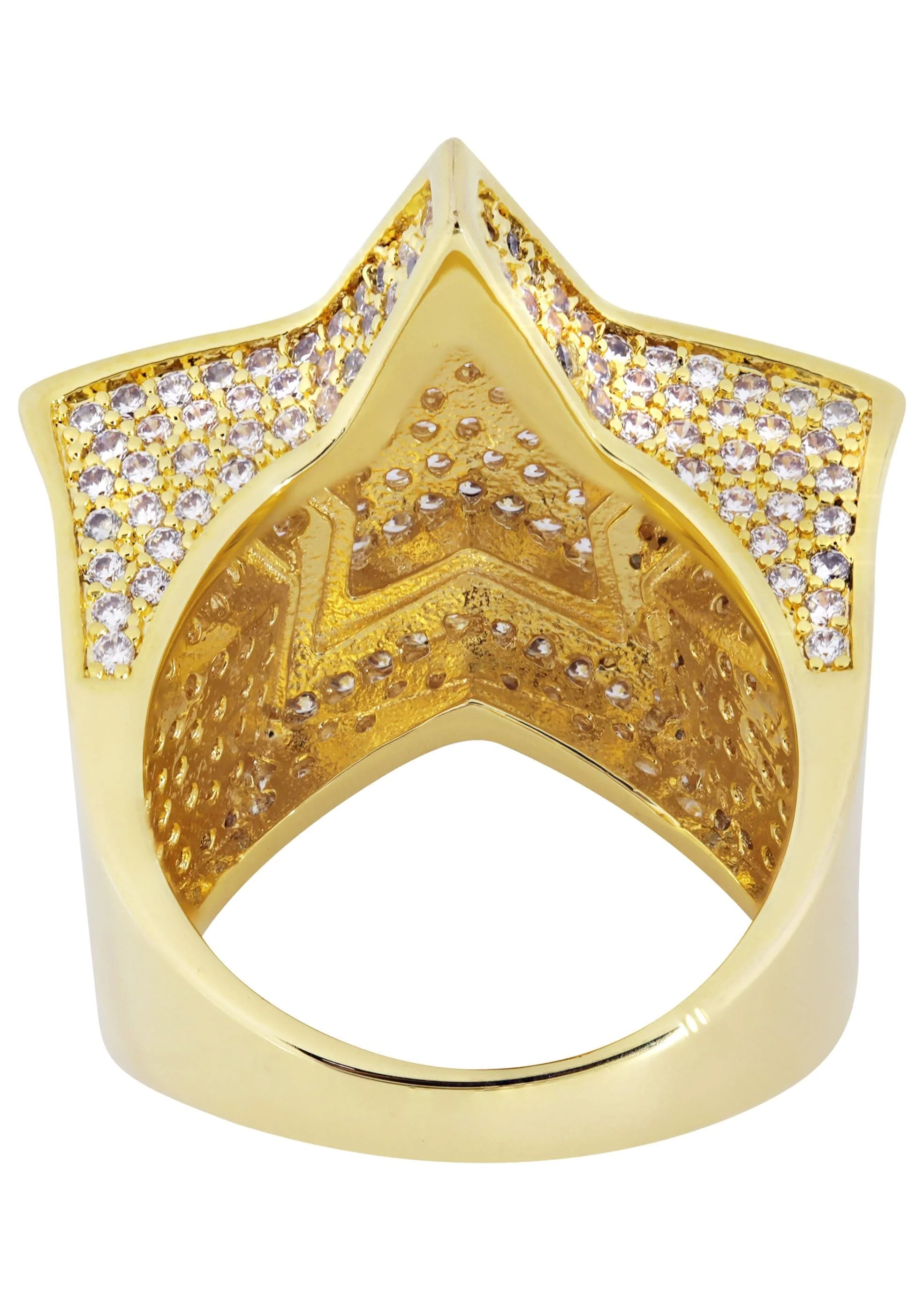 Gold Plated Star Ring | 11.4 Grams - Image 3