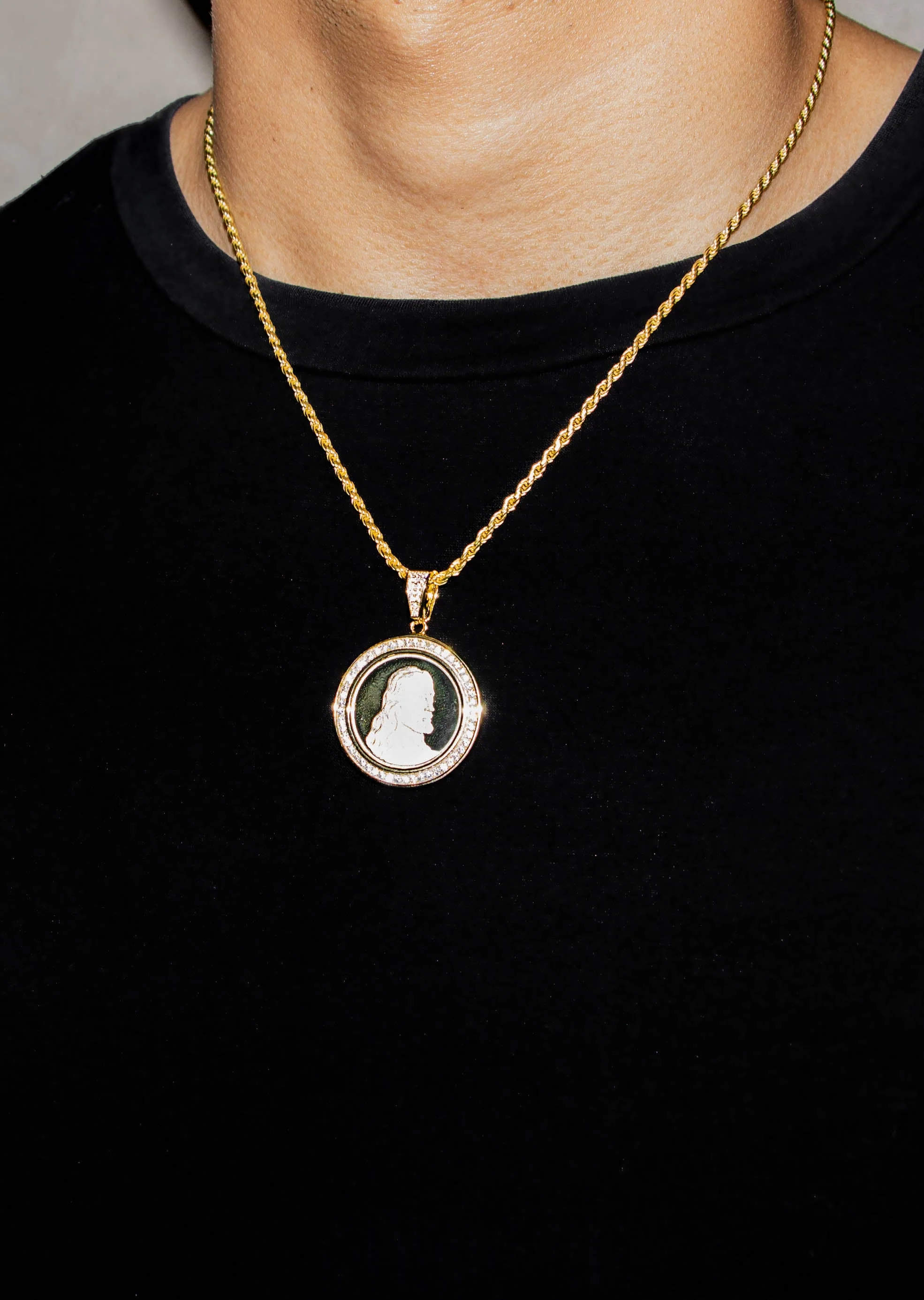 Silver Necklace - Gold Jesus Necklace | 18.6 Grams - Image 5