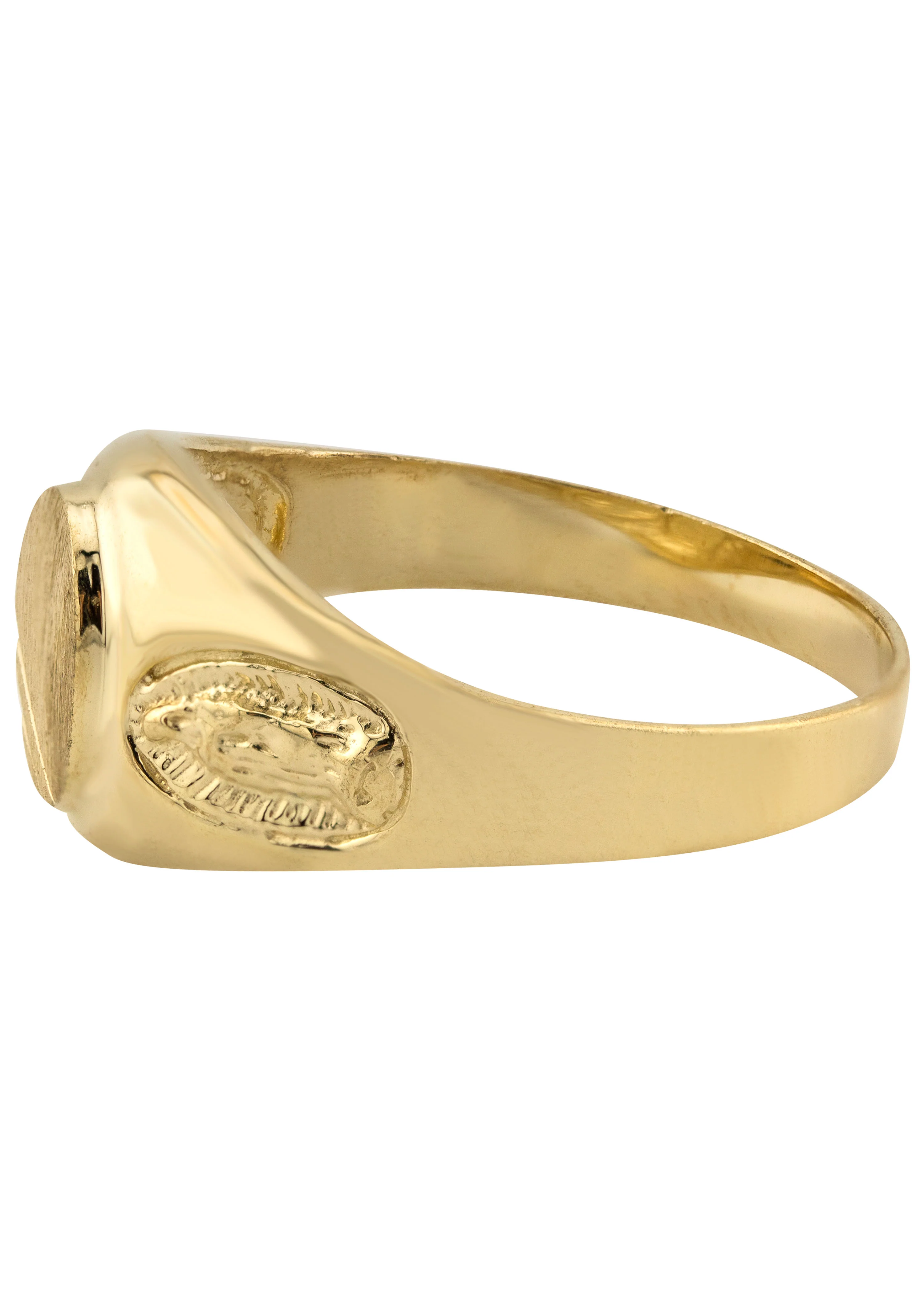 Mens Virgin Mary Signet Ring - 10K Gold | 4 Grams - Image 2