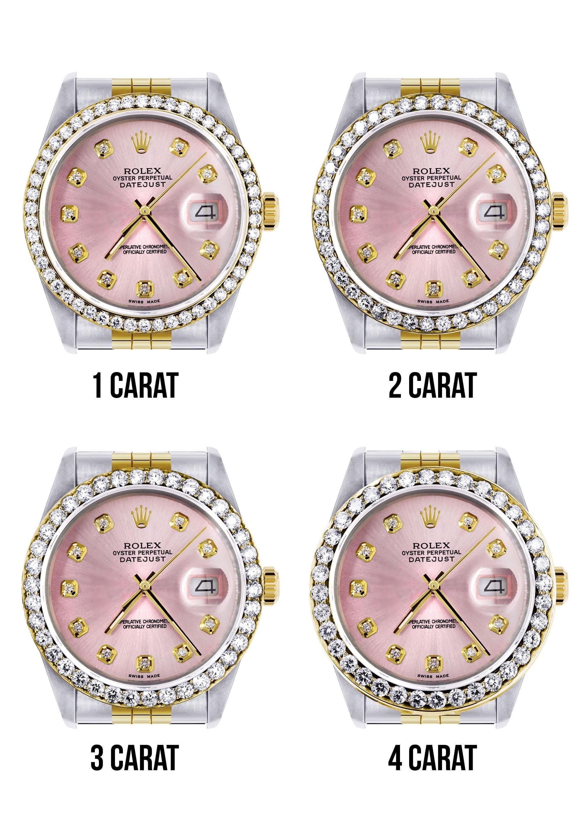 116233 | Hidden Clasp | Gold Rolex Datejust Watch | 36Mm | Pink Dial | Jubilee Band - Image 7