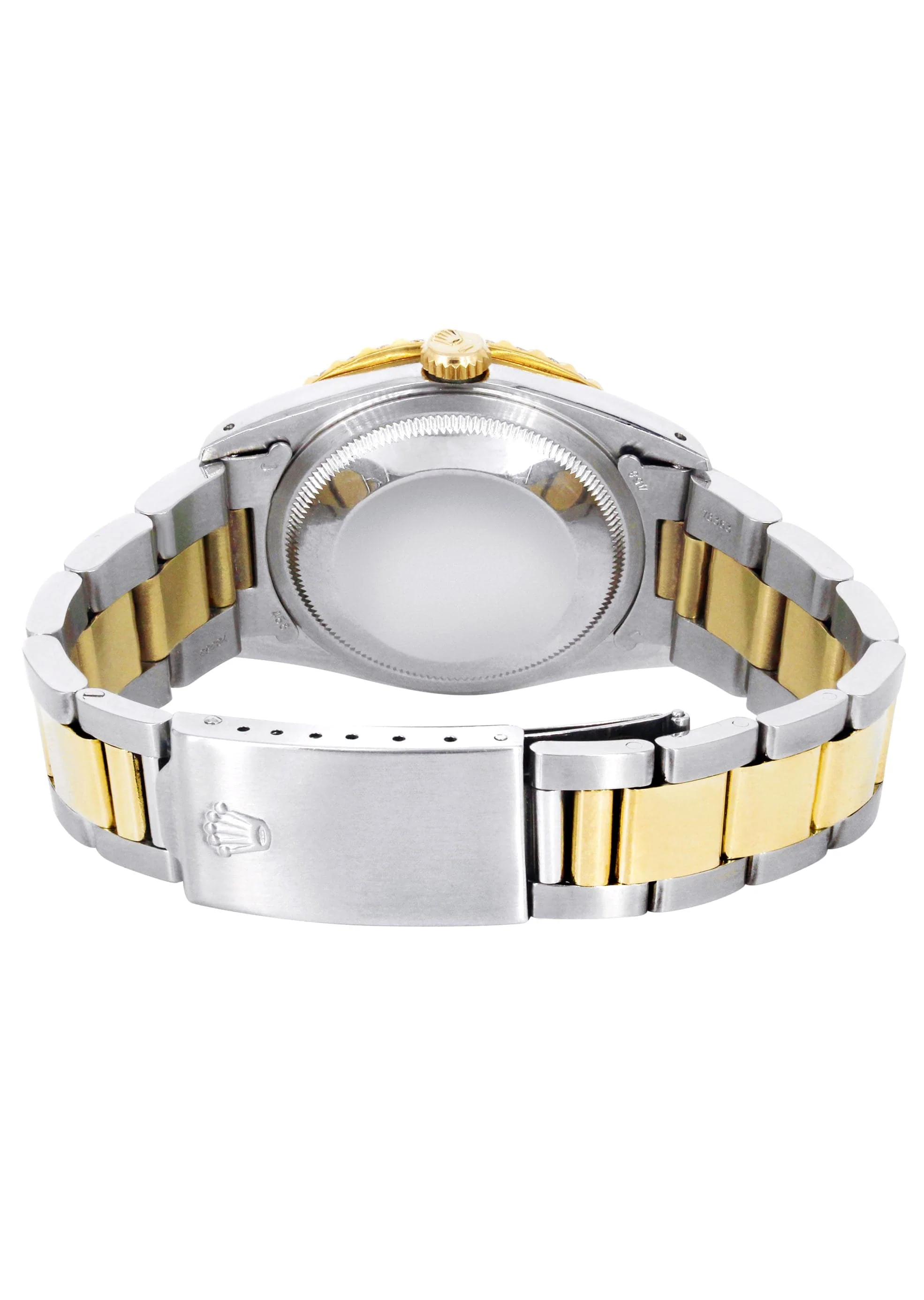Gold & Steel Rolex Datejust Watch 16233 for Men | 36Mm | Black Roman Dial | Oyster Band - Image 5