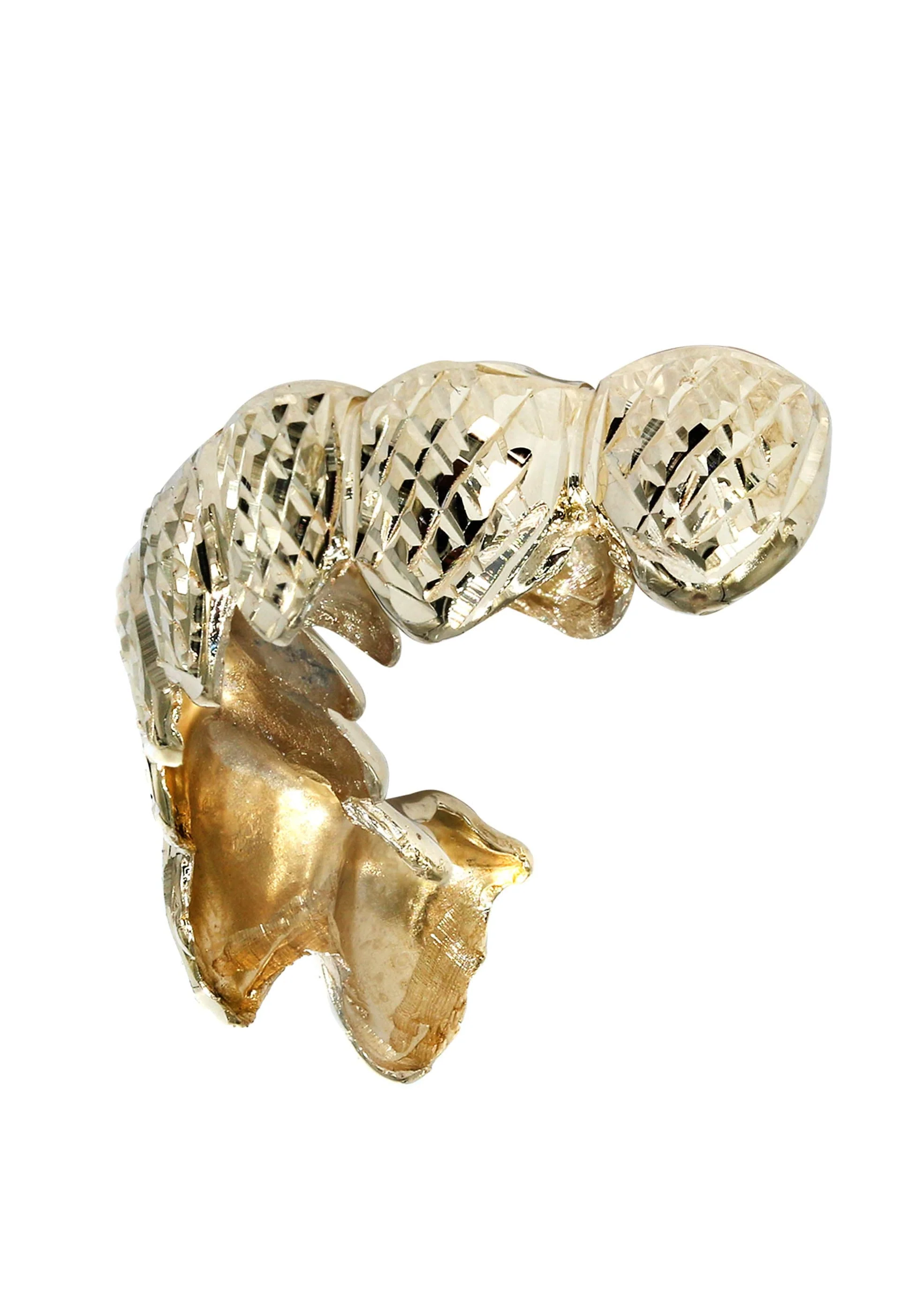 Gold 8 Teeth Diamond Cut Grills - Image 2
