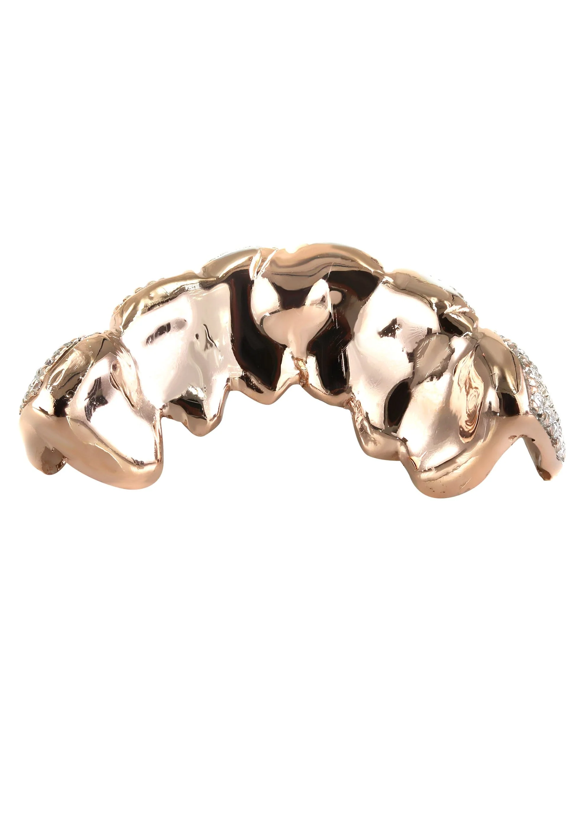 Gold 6 Teeth Full Diamond Grills - Image 3