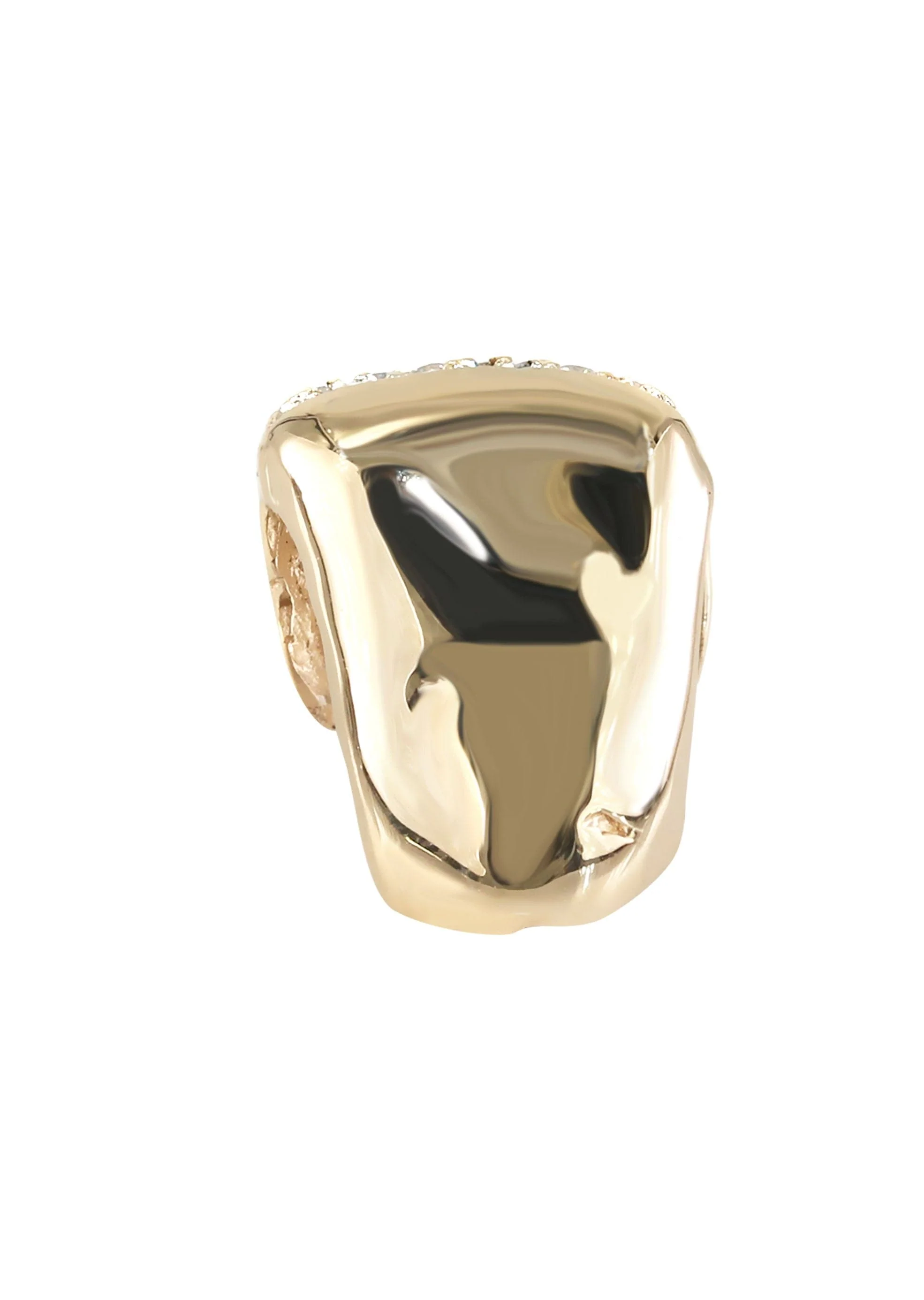 Gold And Diamond One Tooth Cap Grills - Image 3