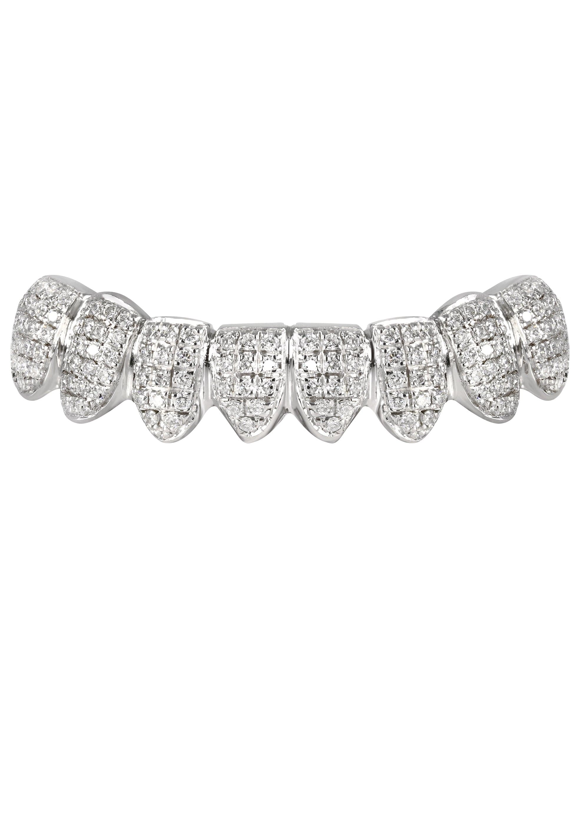 Gold 8 Teeth Diamond Full Diamond Grills