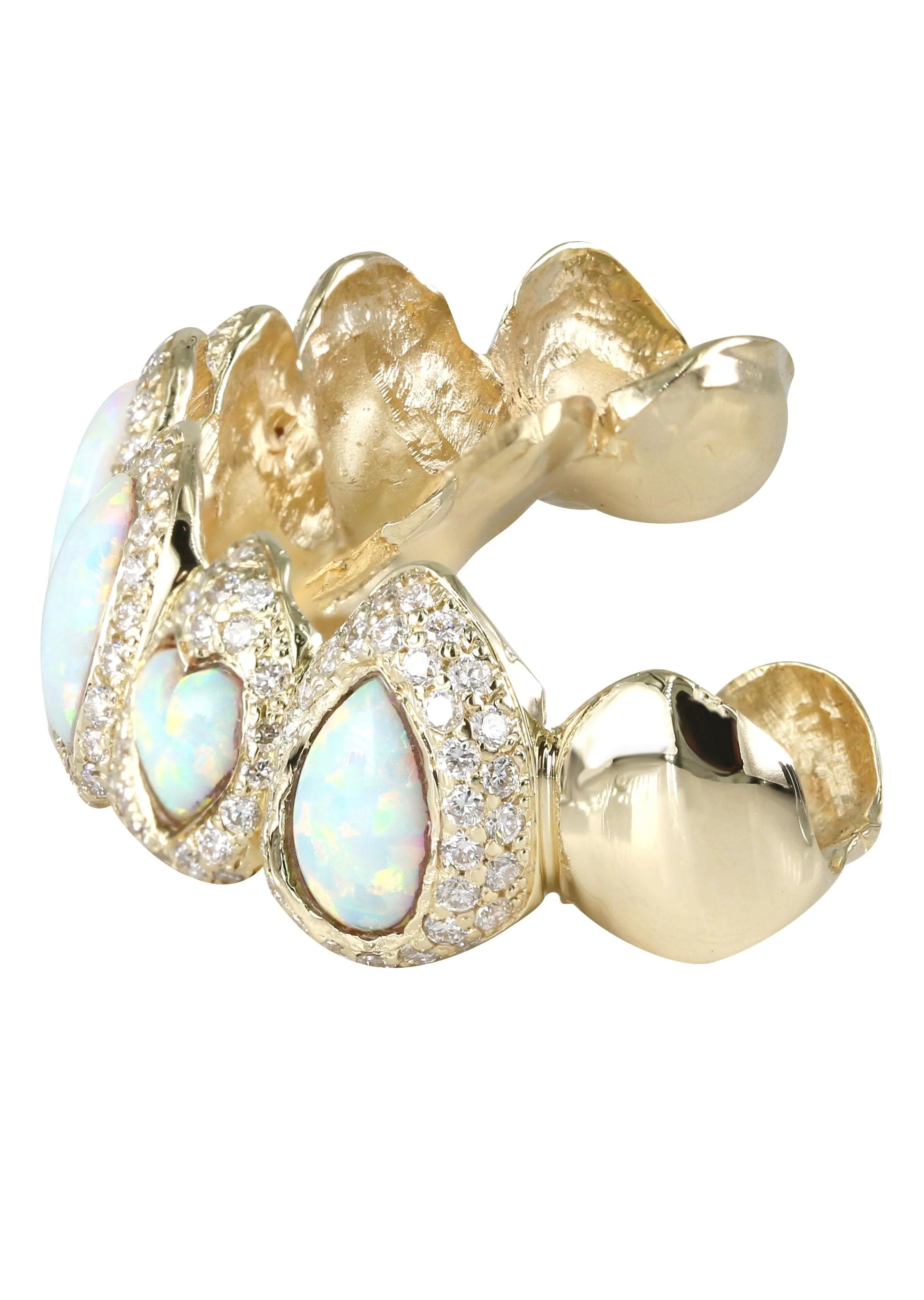 Gold 8 Teeth Diamond And Opal Grills - Image 3