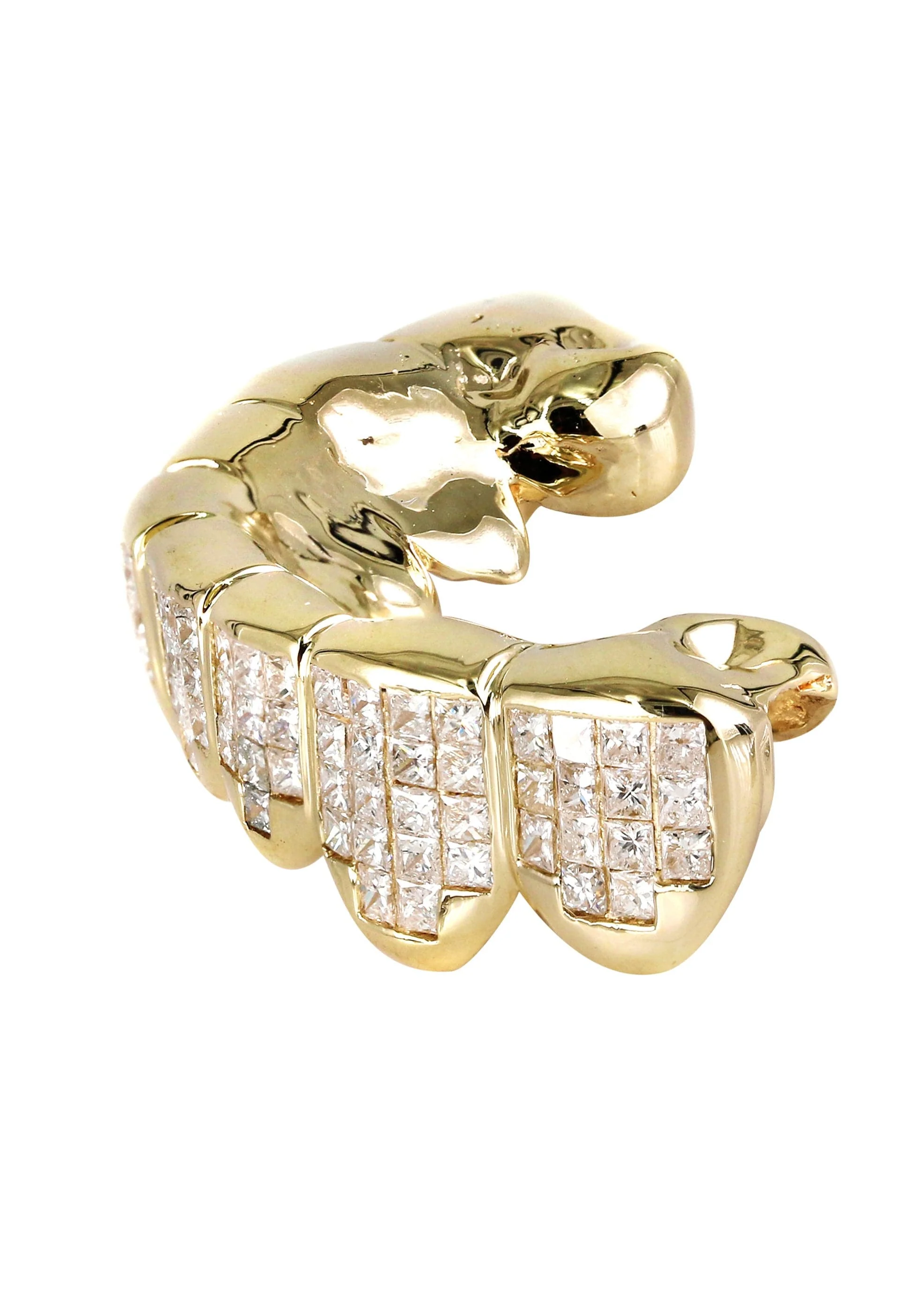 Gold 8 Tooth Invisible Set Princess Grills - Image 2