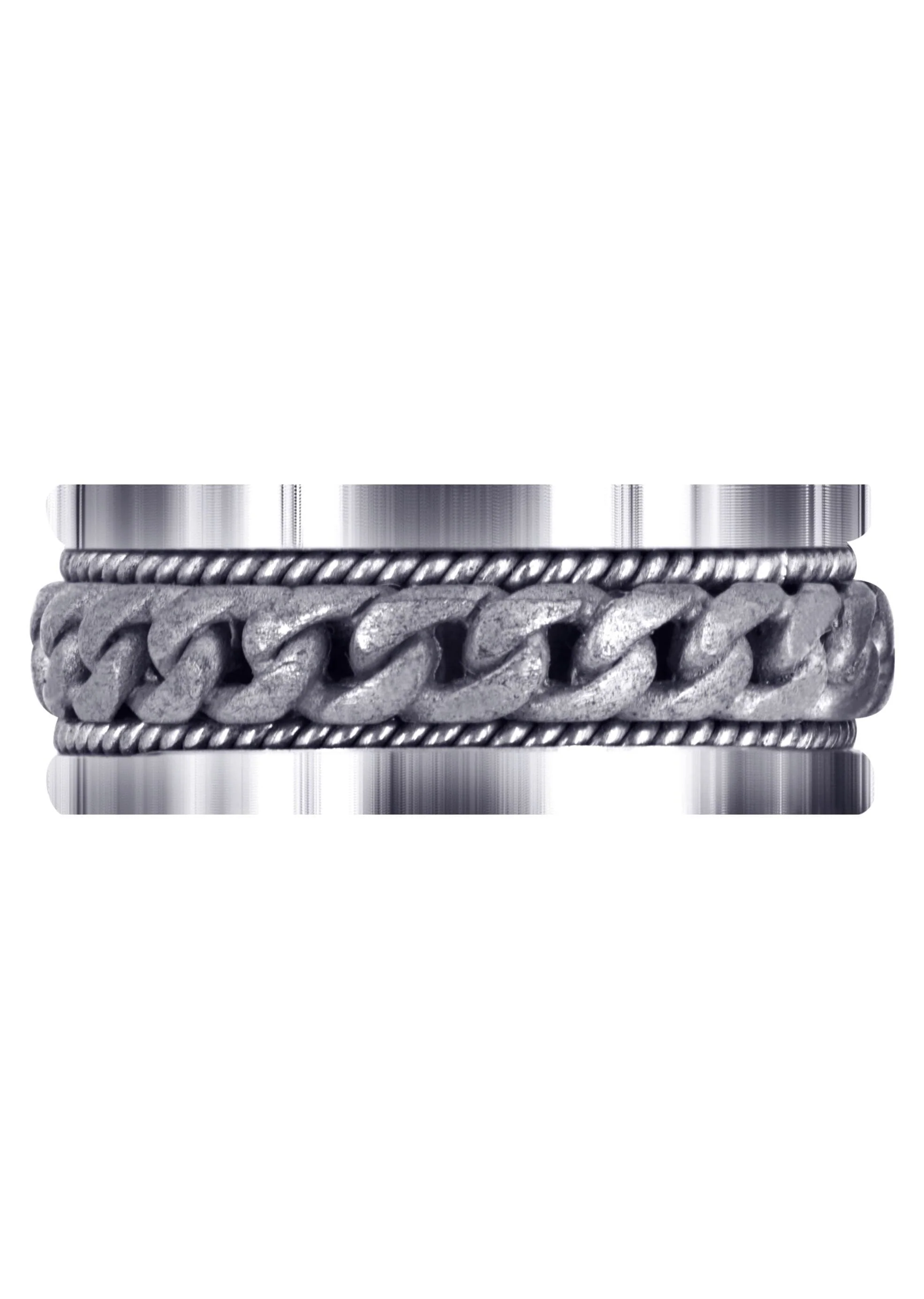 Hand Woven Mens Wedding Band | Sand Blast Finish (Axel) - Image 2