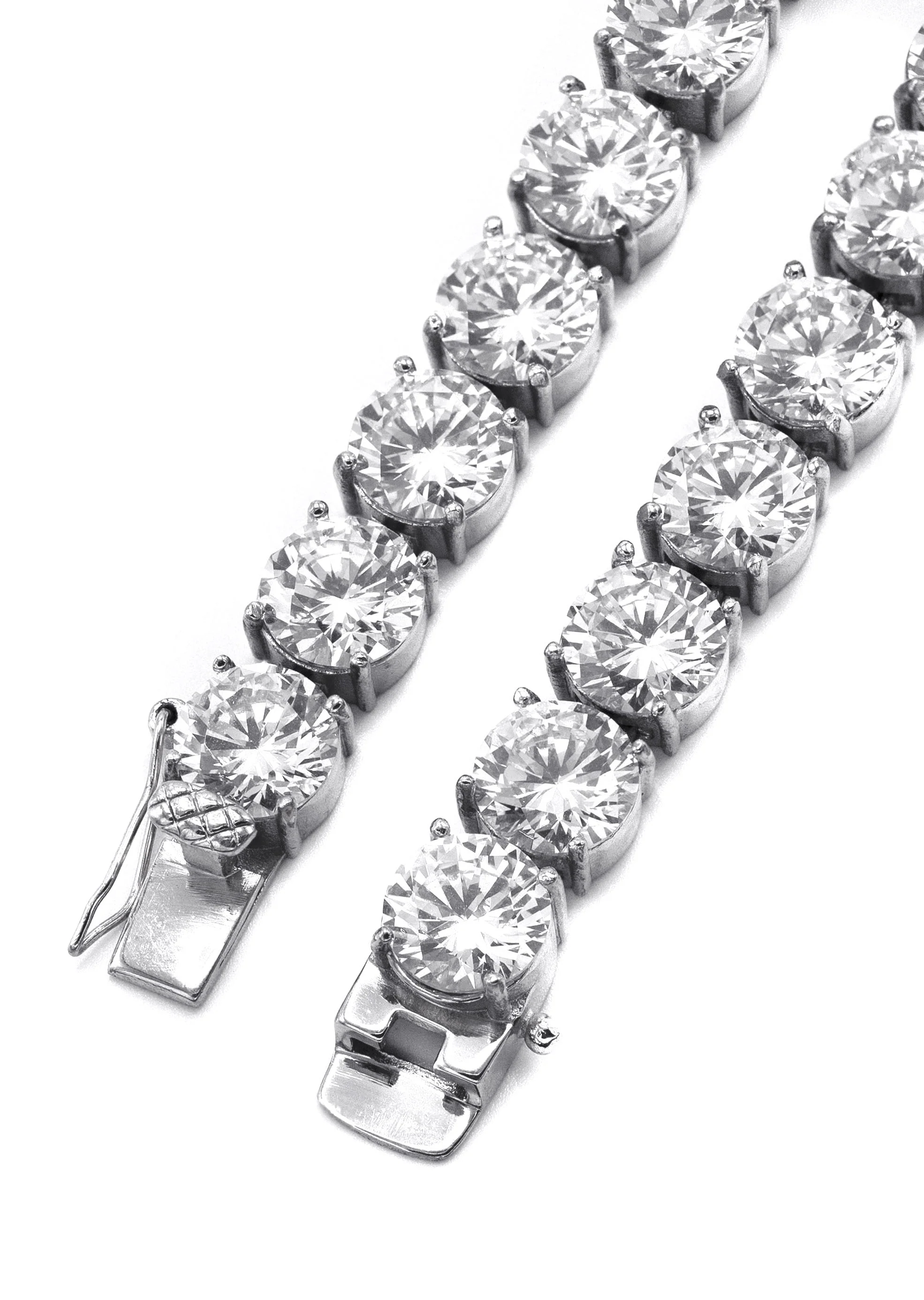 Lab Grown Diamond Tennis Chain / Necklace  - 14K White Gold - Image 3