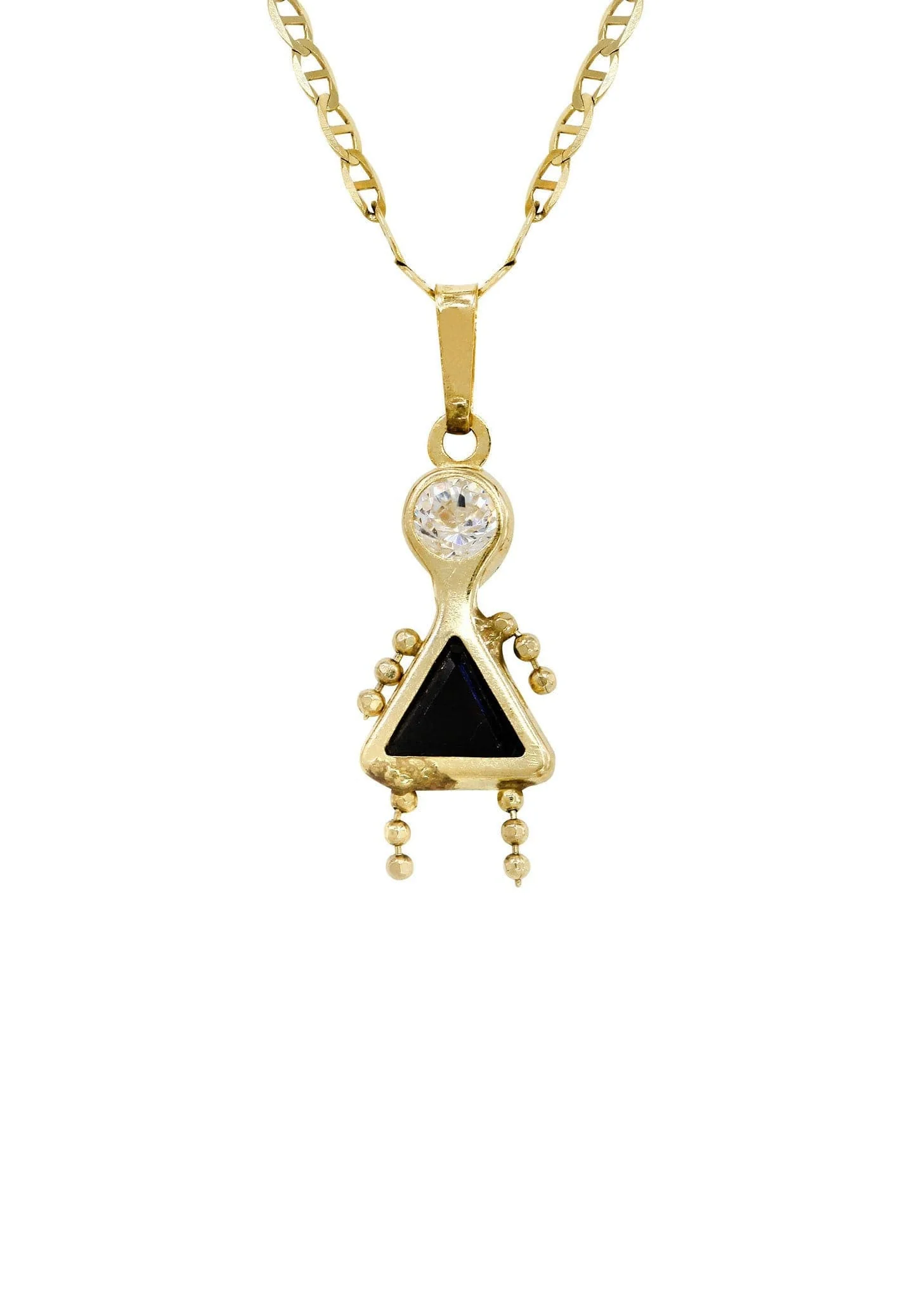 10K Yellow Gold Mariner  Children Necklace | Appx. 3.2 Grams - Image 2