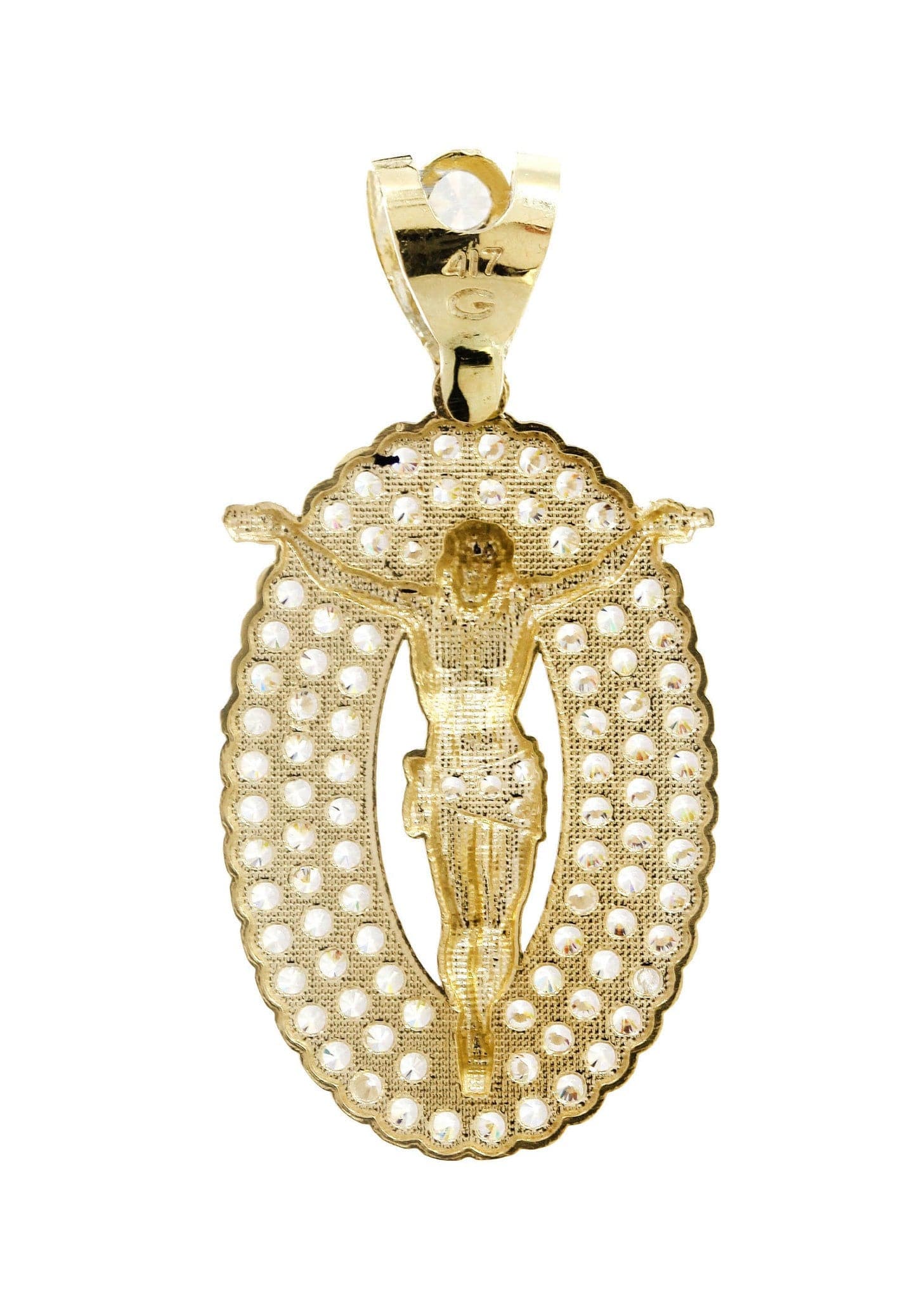Crucifix  10K Gold Pendant | 5.8 Grams - Image 3