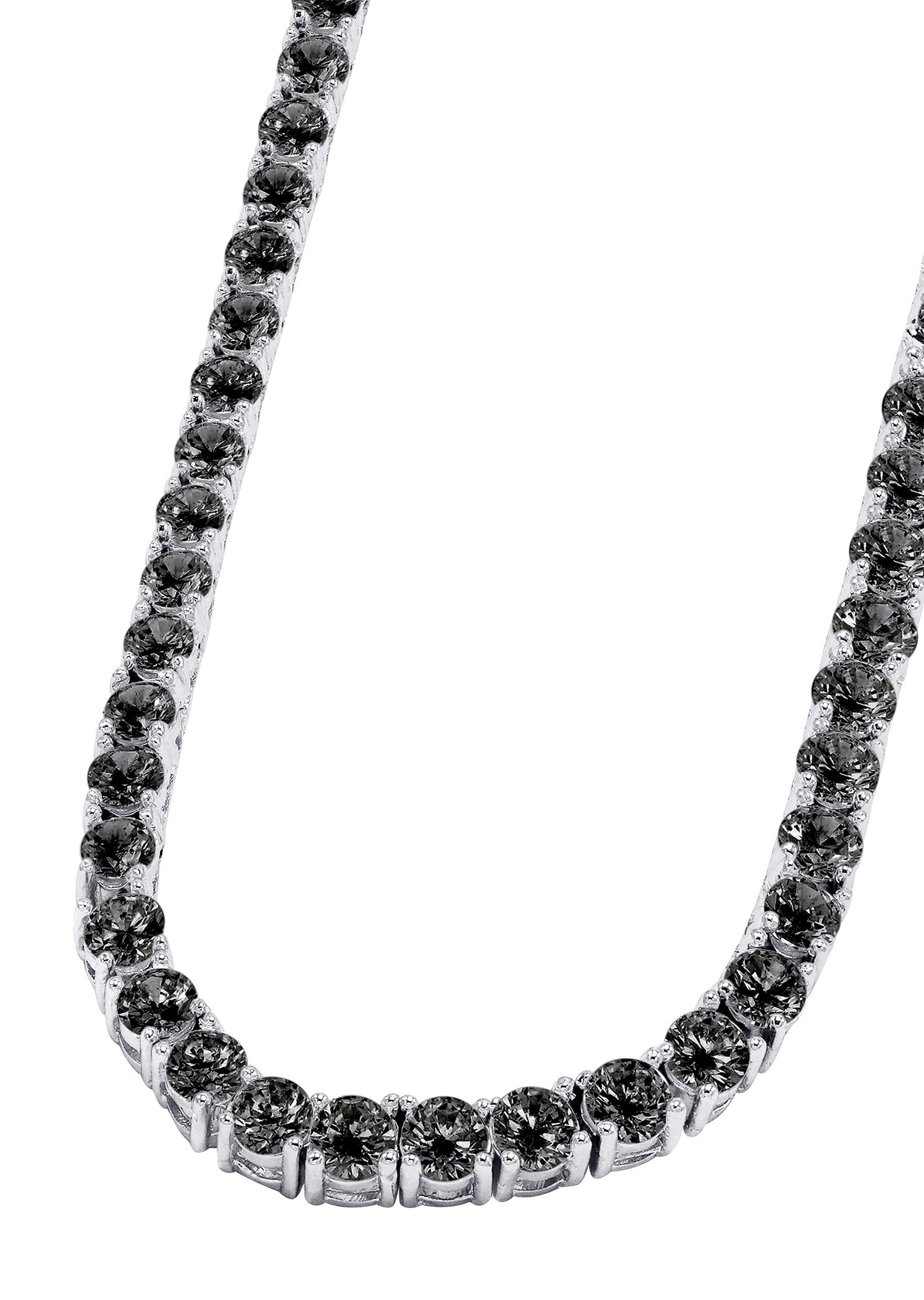 Mens Black Diamond Tennis Chain - Image 2