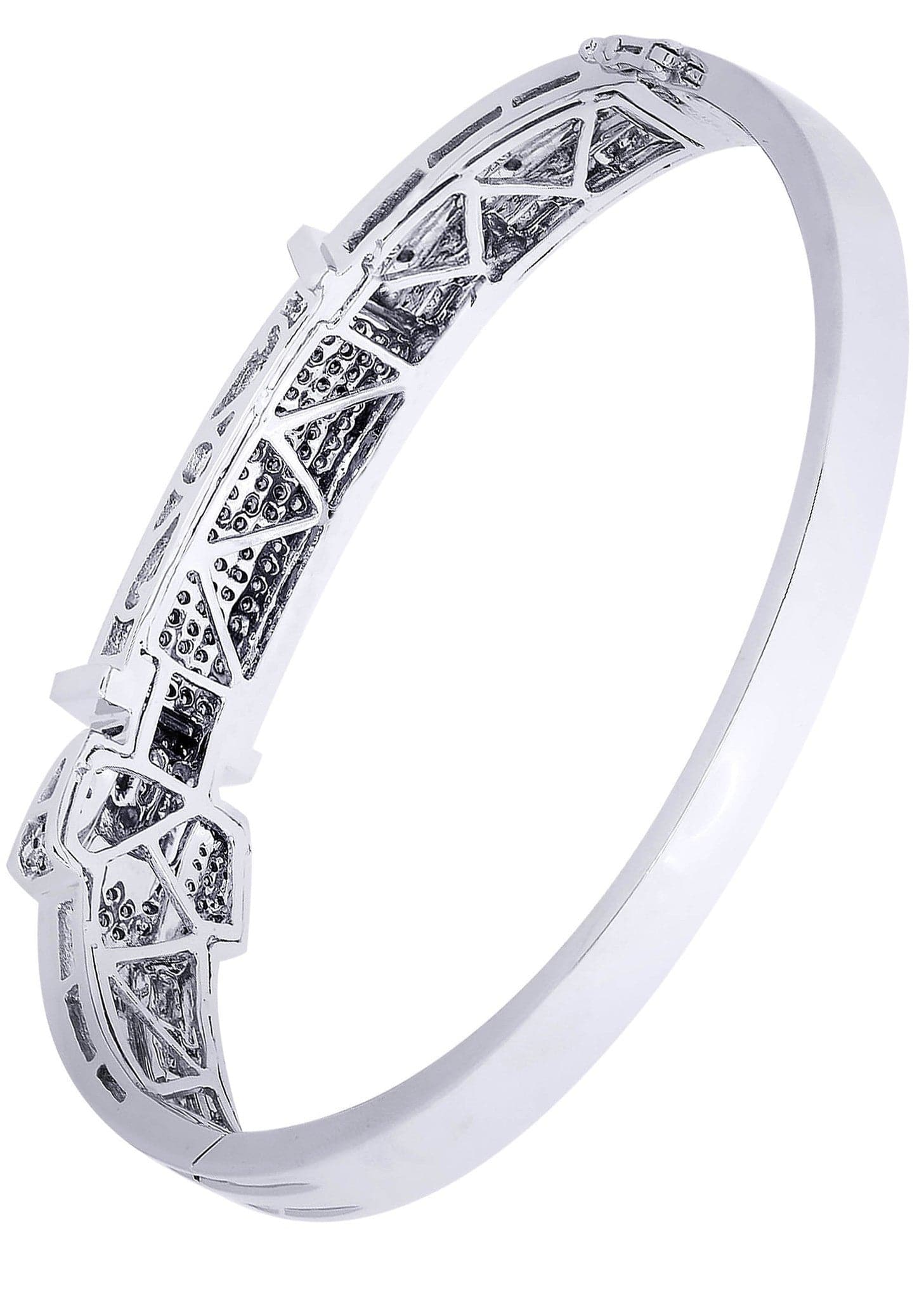Mens Diamond Bangle White Gold| 2.51 Carats| 40.03 Grams - Image 2