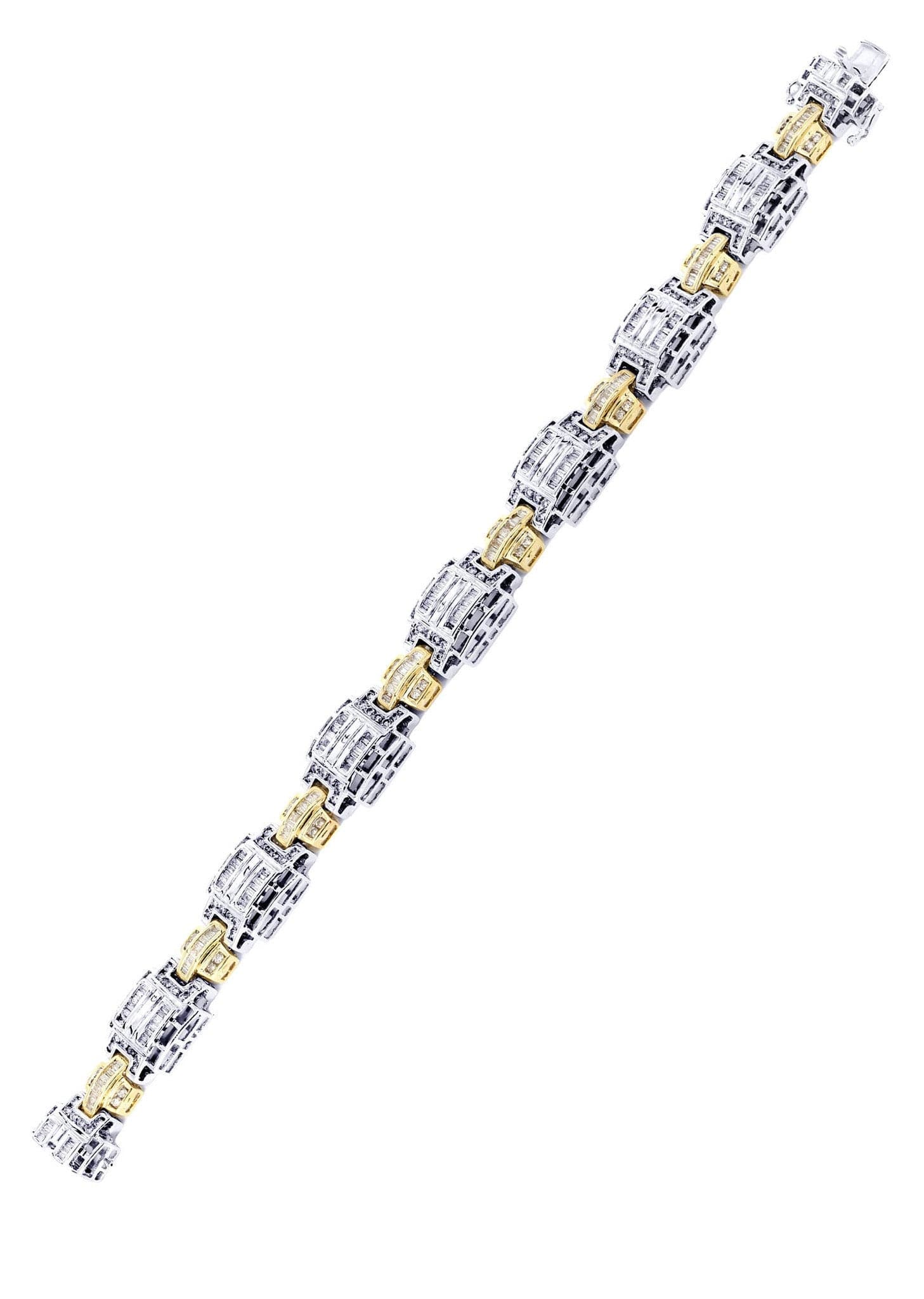 Mens Diamond Bracelet White Gold| 4.35 Carats| 43.05 Grams - Image 3