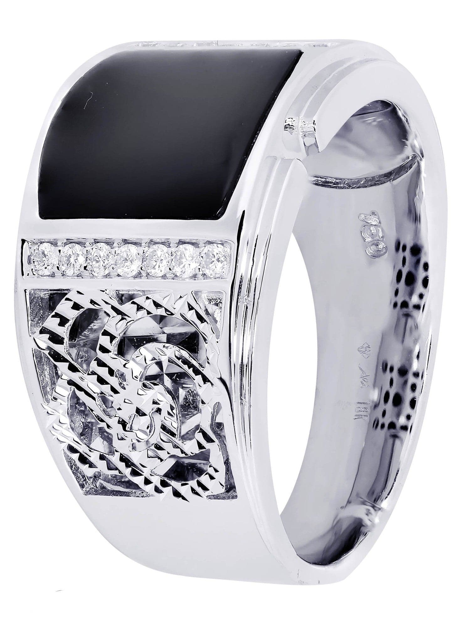 White Gold Pinky Diamond Ring| 0.19 Carats| 12.33 Grams - Image 2
