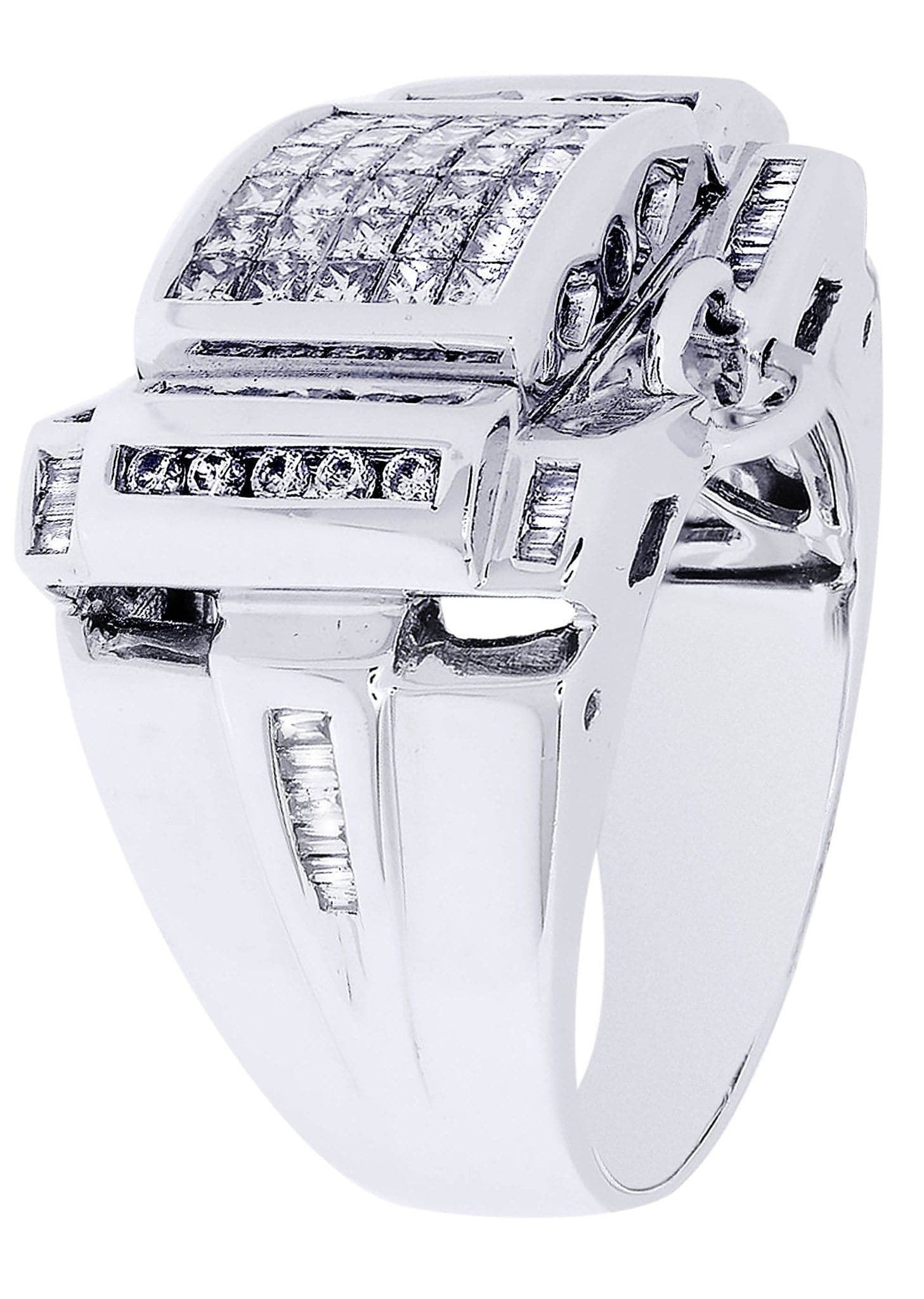 White Gold Mens Diamond Ring| 0.29 Carats| 16.25 Grams - Image 2