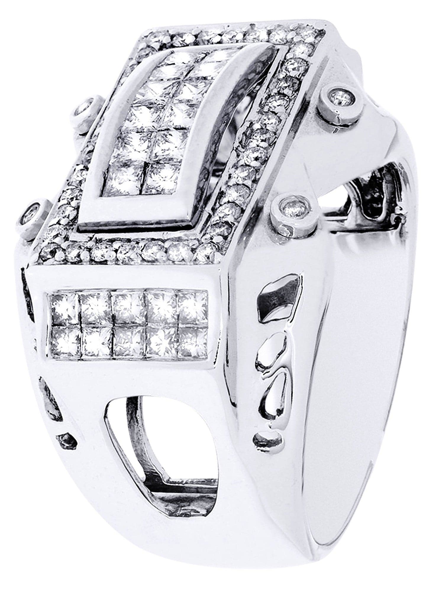 White Gold Mens Diamond Ring| 0.31 Carats| 14.52 Grams - Image 2