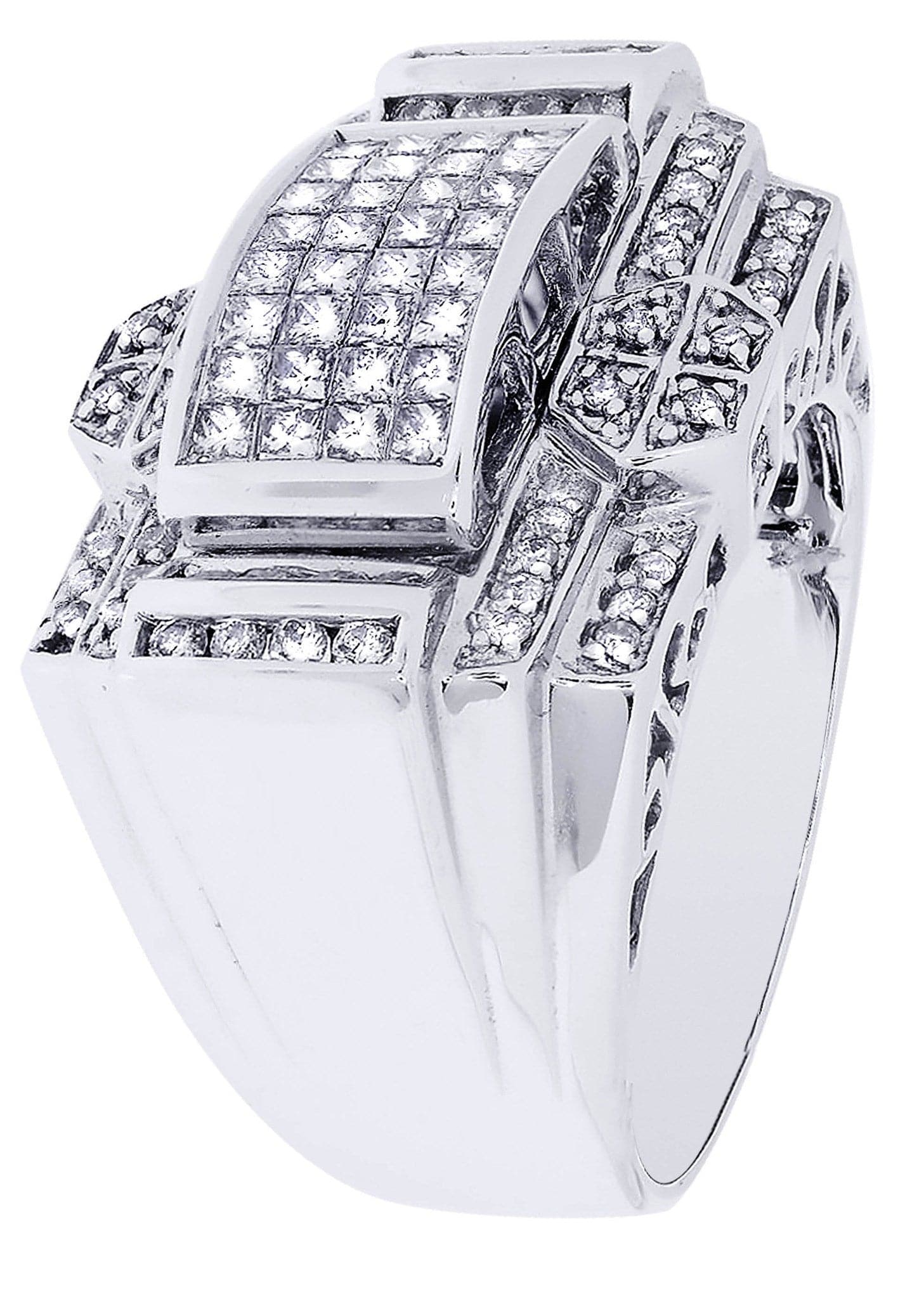 White Gold Mens Diamond Ring| 0.45 Carats| 16.78 Grams - Image 2