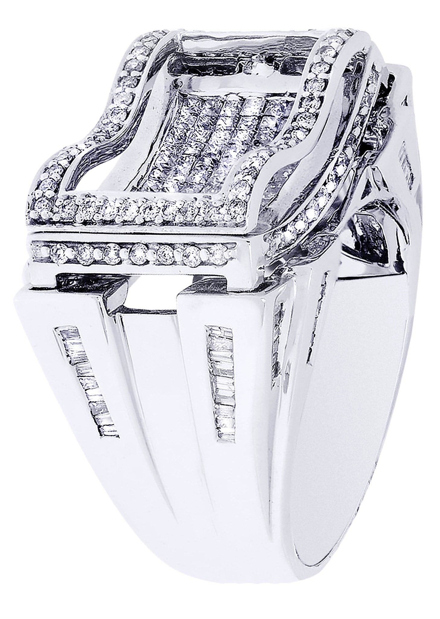 White Gold Mens Diamond Ring| 0.46 Carats| 17.2 Grams - Image 2