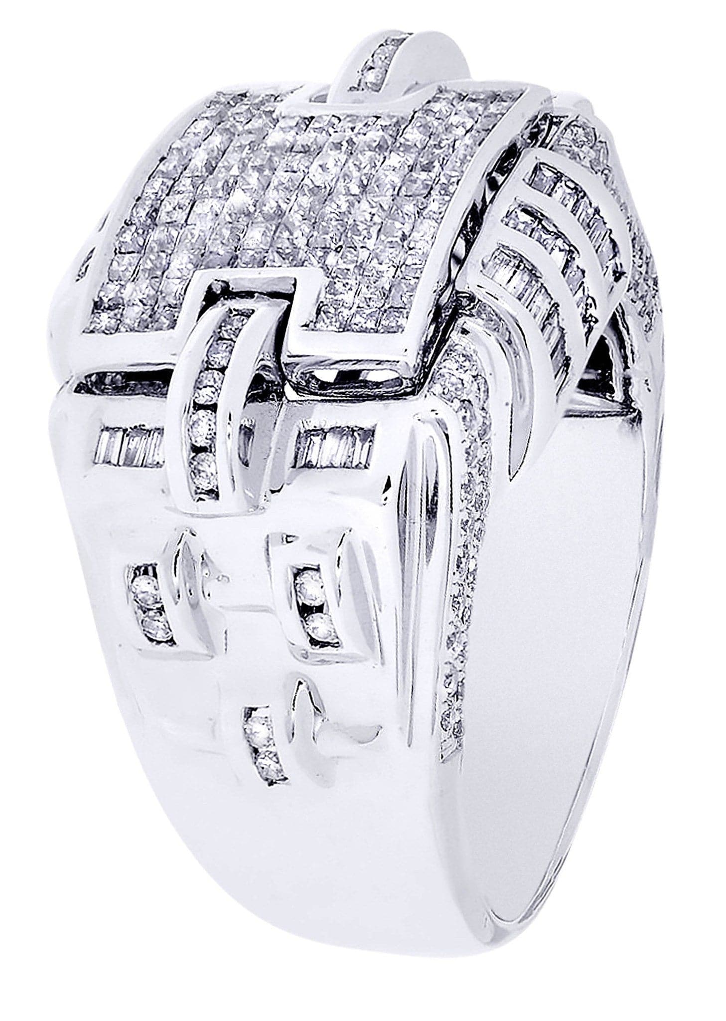 White Gold Mens Diamond Ring| 0.6 Carats| 13.73 Grams - Image 2