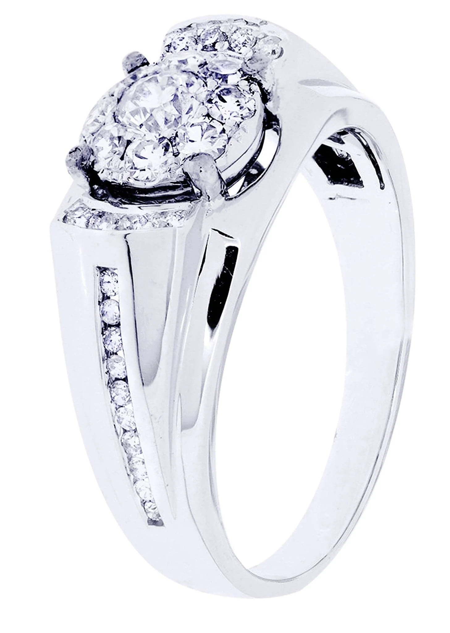 White Gold Mens Diamond Ring| 0.81 Carats| 6.21 Grams - Image 2