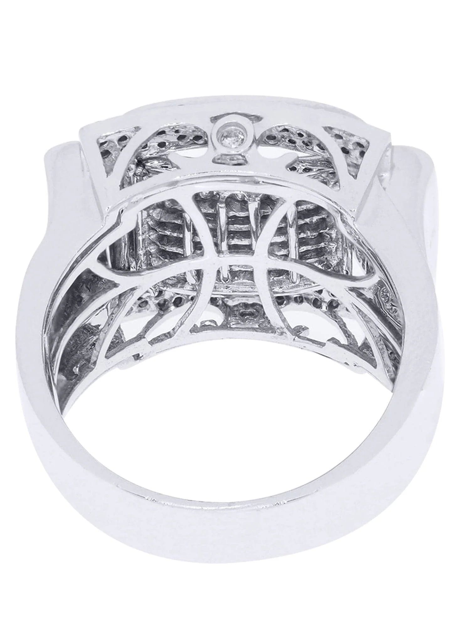 White Gold Mens Diamond Ring| 0.9 Carats| 15.88 Grams - Image 3