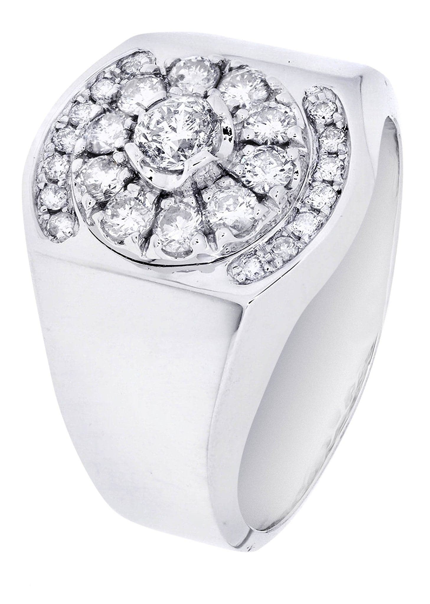 White Gold Pinky Diamond Ring| 0.9 Carats| 9.05 Grams - Image 2