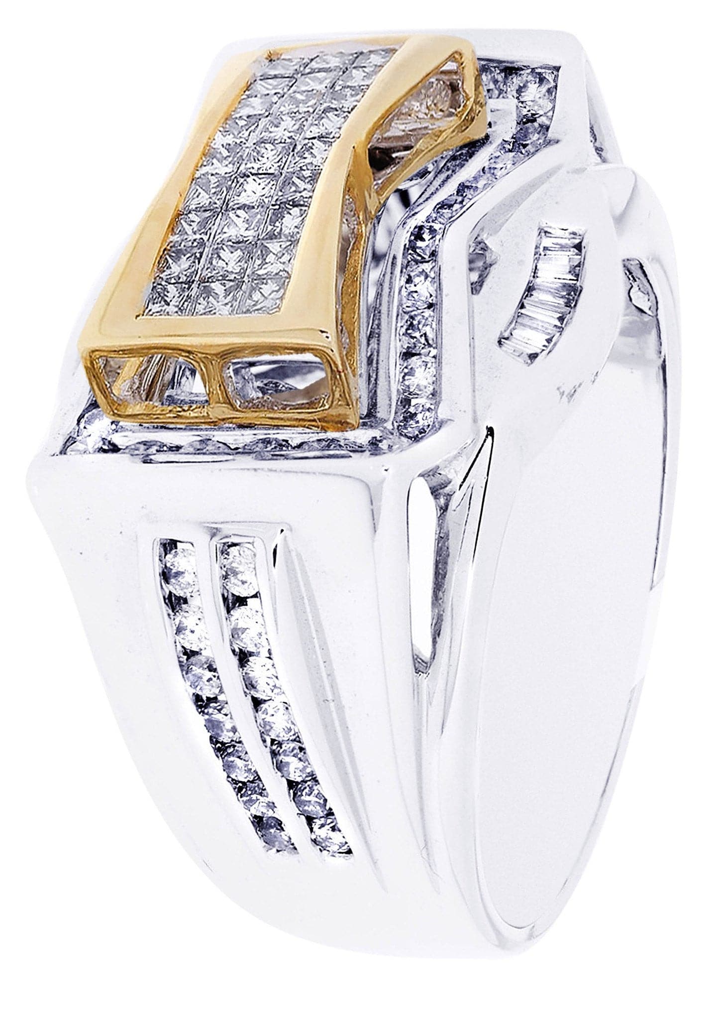 White Gold Mens Diamond Ring| 0.92 Carats| 12.86 Grams - Image 2