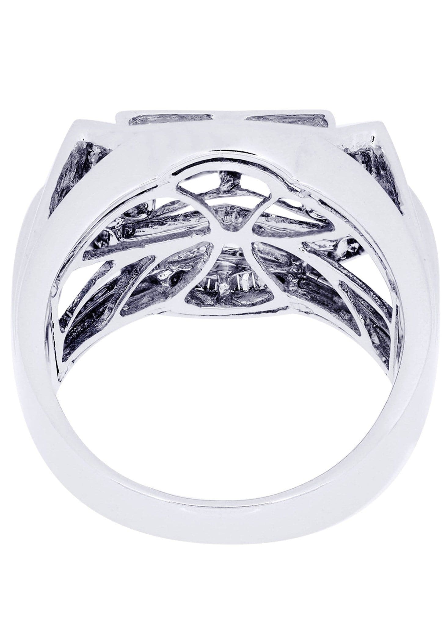 White Gold Mens Diamond Ring| 0.92 Carats| 12.86 Grams - Image 3