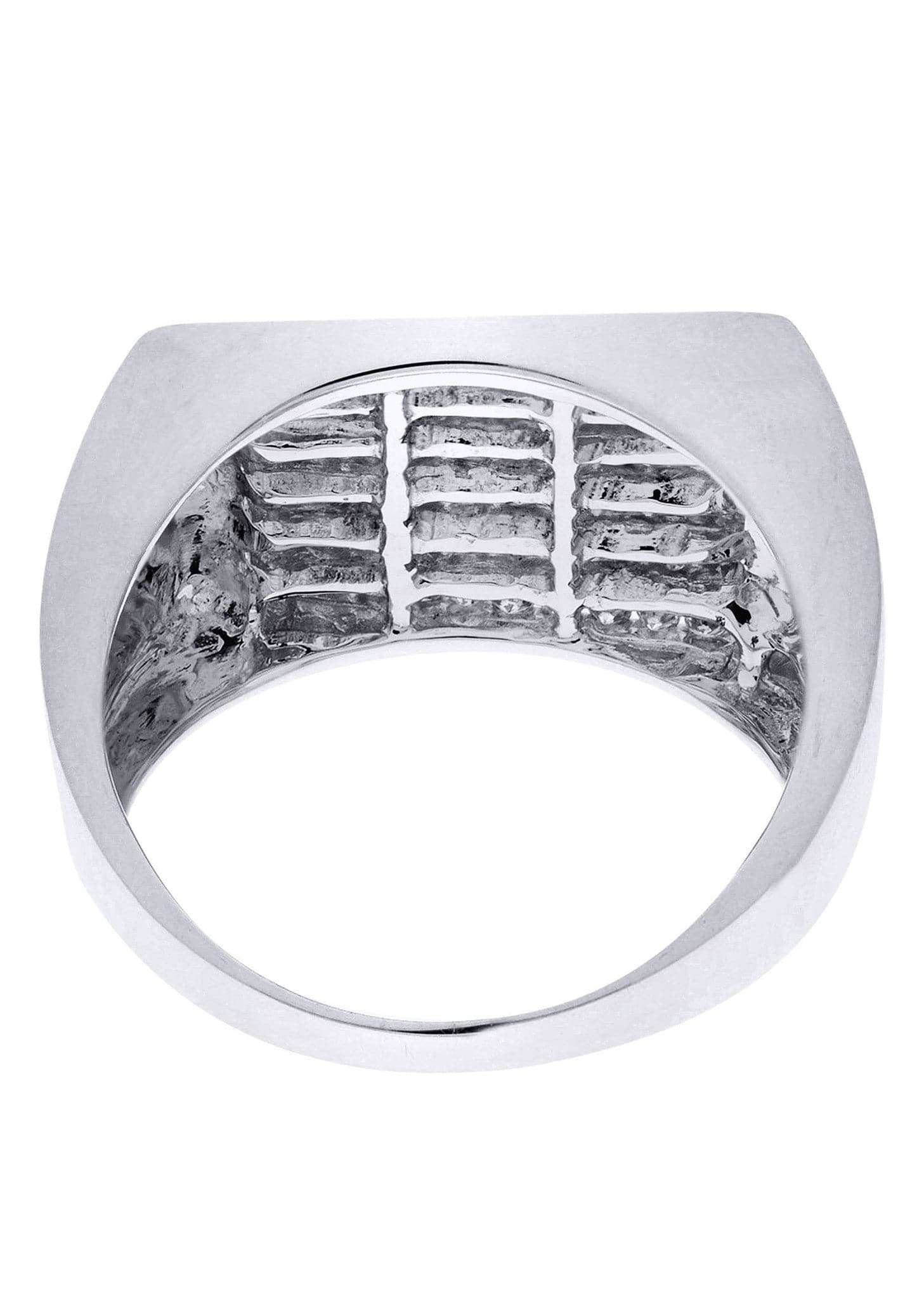 White Gold Mens Diamond Ring| 0.94 Carats| 10.45 Grams - Image 3