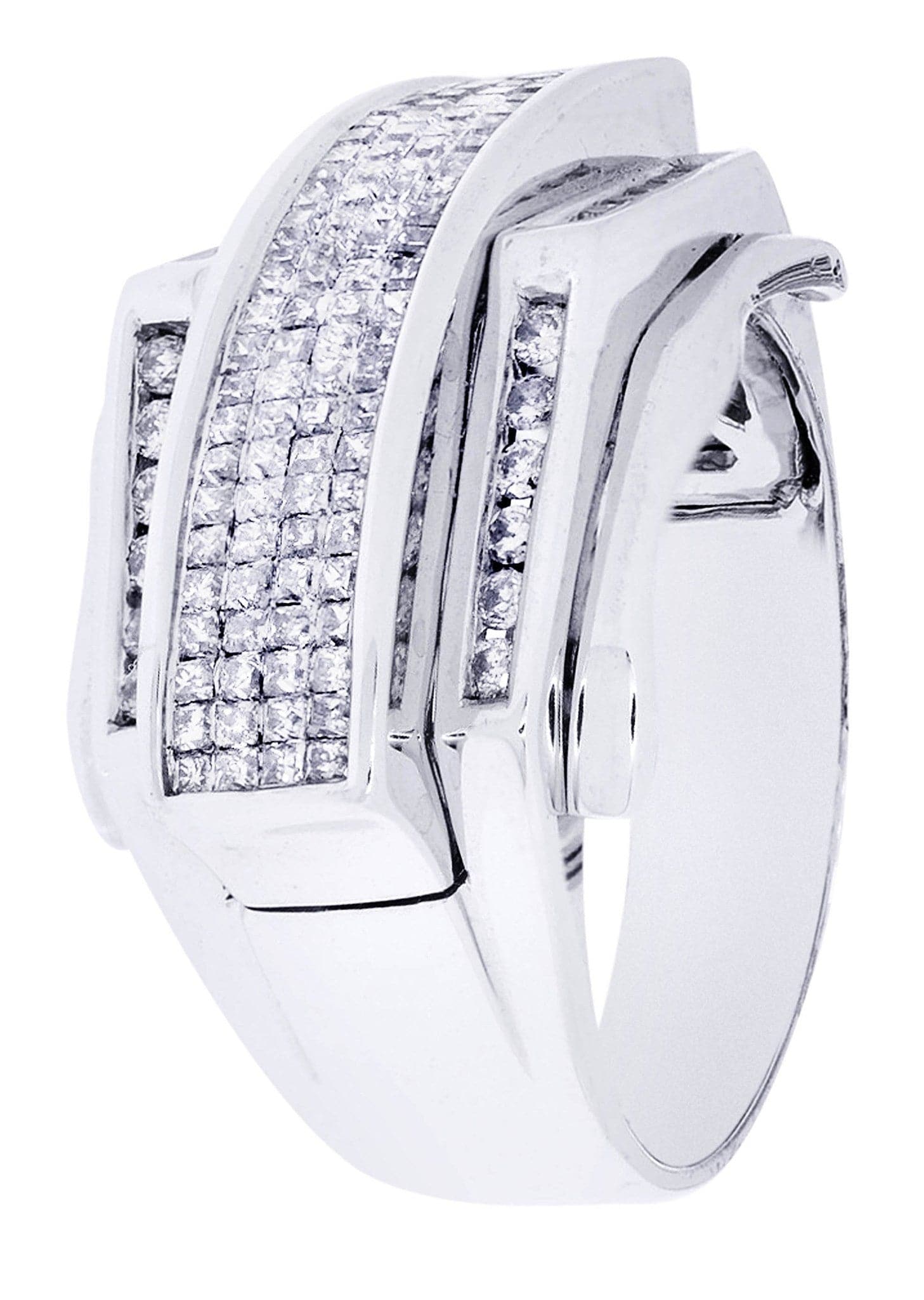 White Gold Mens Diamond Ring| 1.22 Carats| 11.96 Grams - Image 2