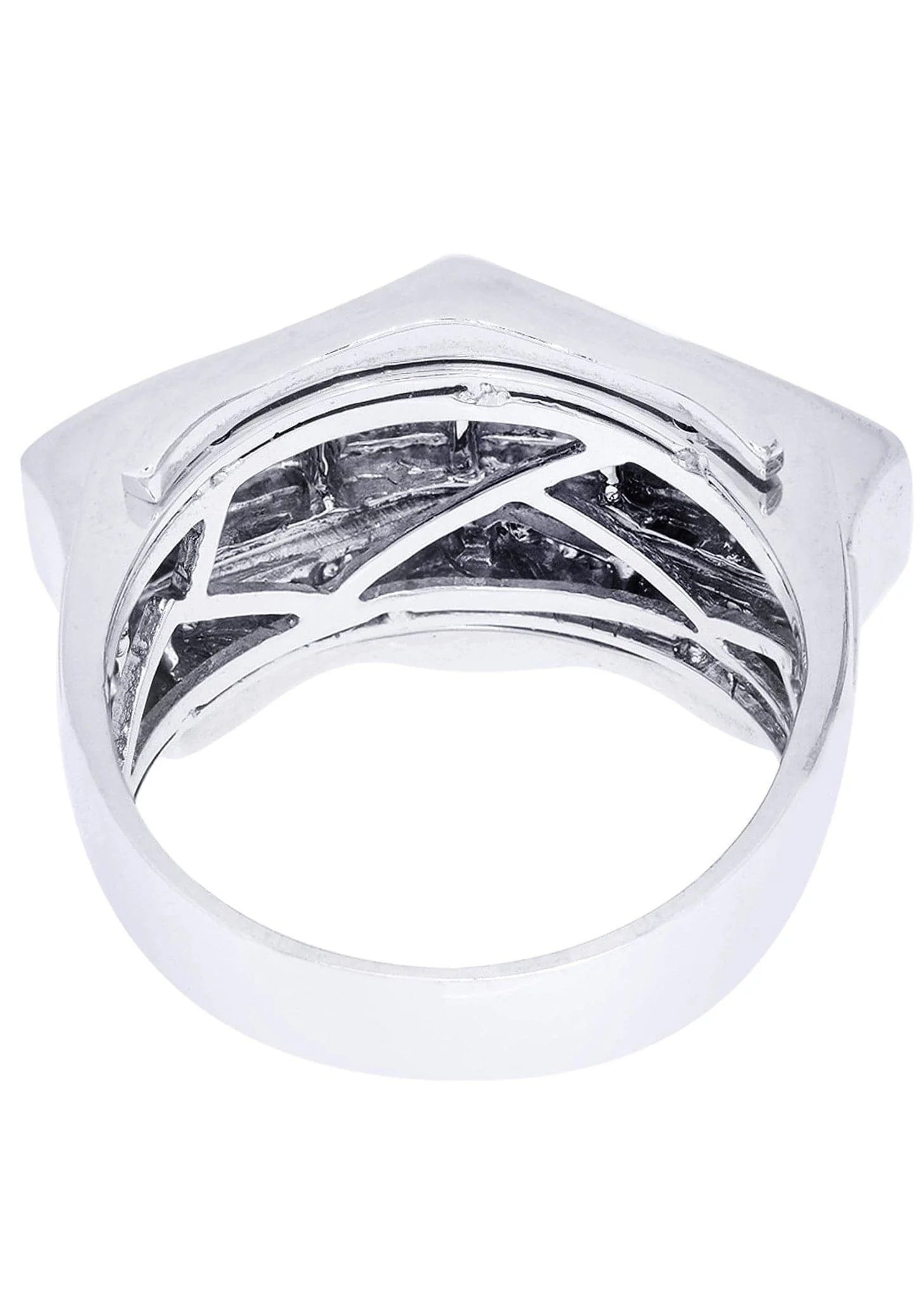 White Gold Mens Diamond Ring| 1.22 Carats| 11.96 Grams - Image 3