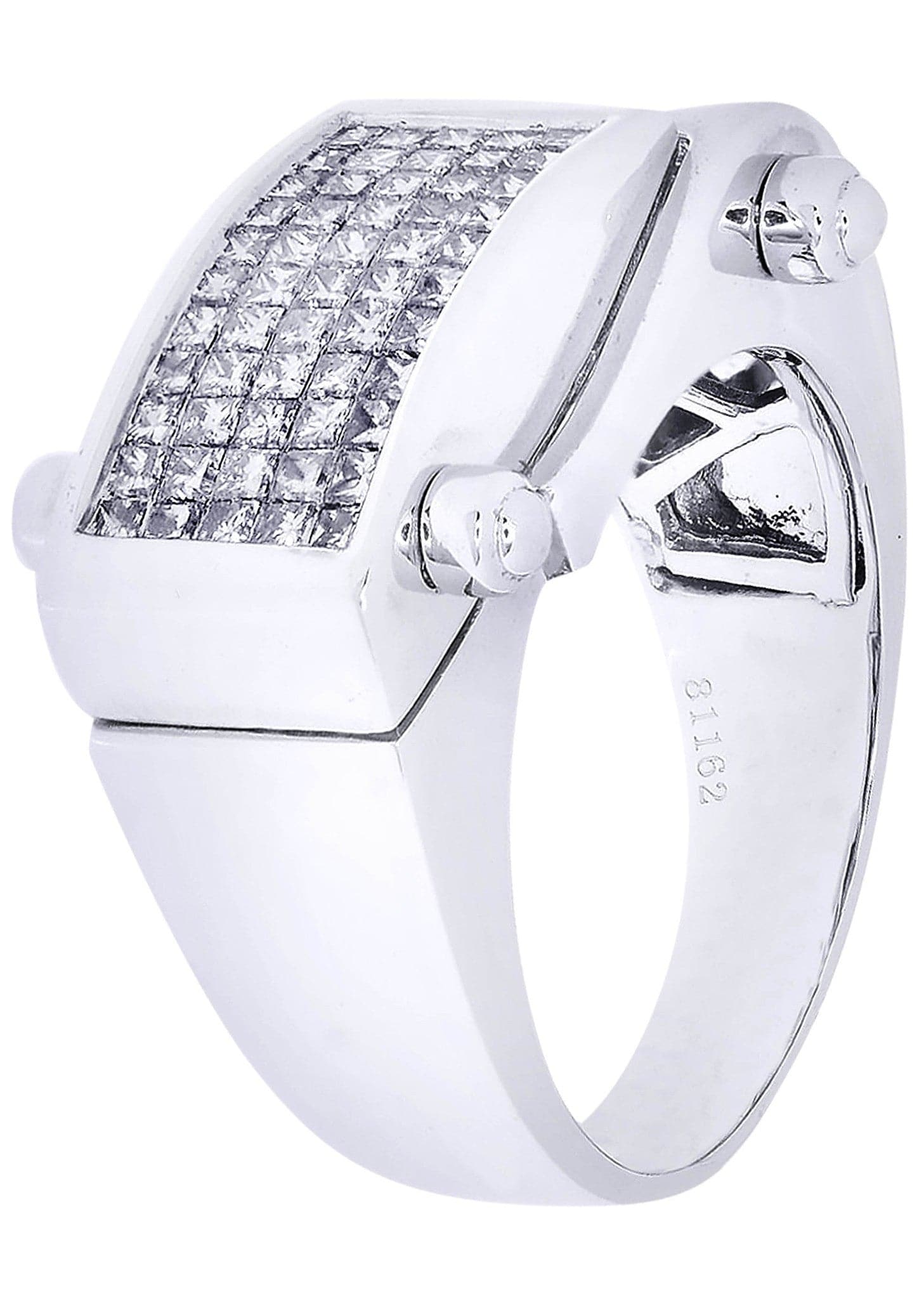 White Gold Mens Diamond Ring| 1.41 Carats| 12.22 Grams - Image 2