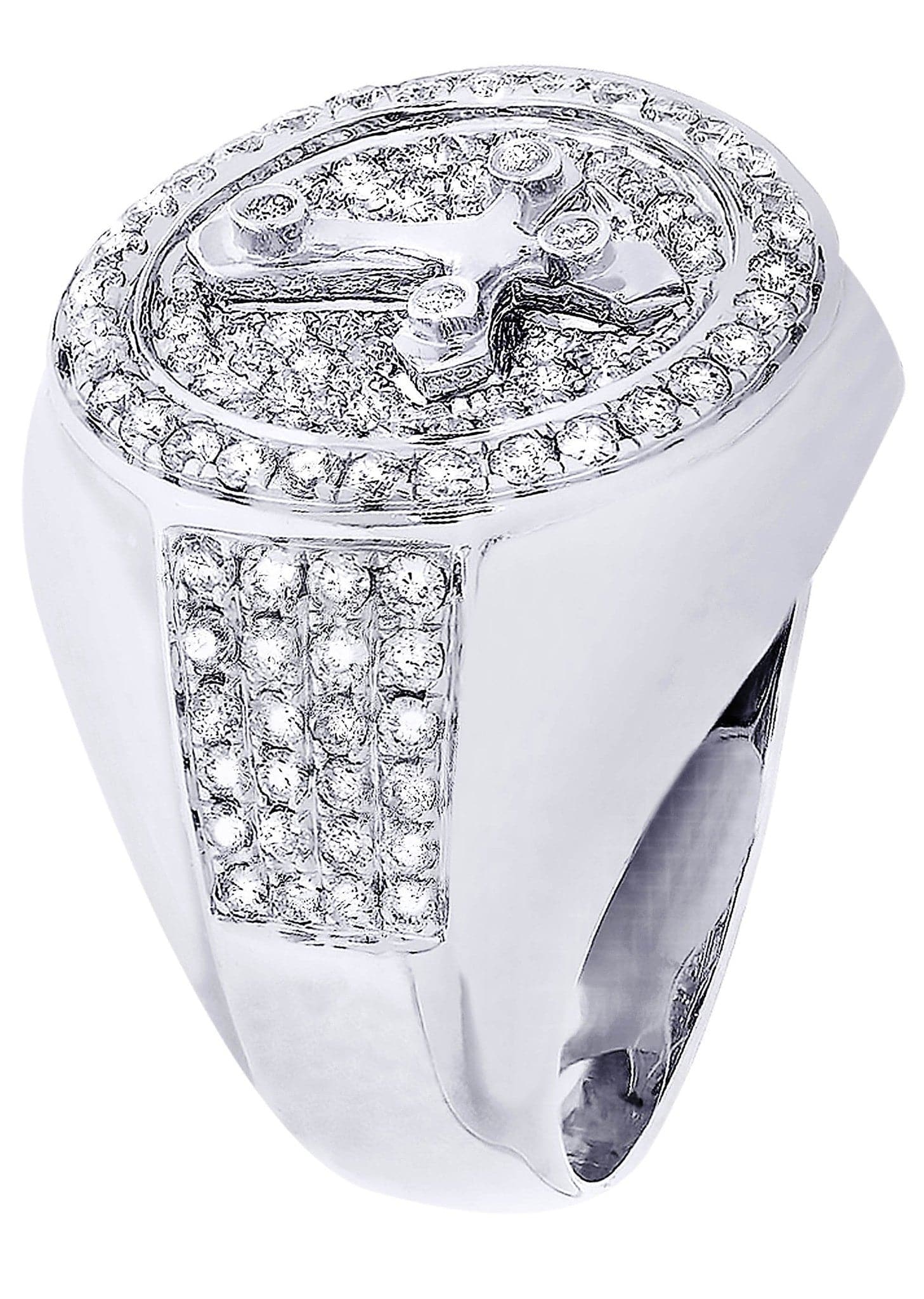 White Gold Mens Diamond Ring| 1.42 Carats| 13.07 Grams - Image 2