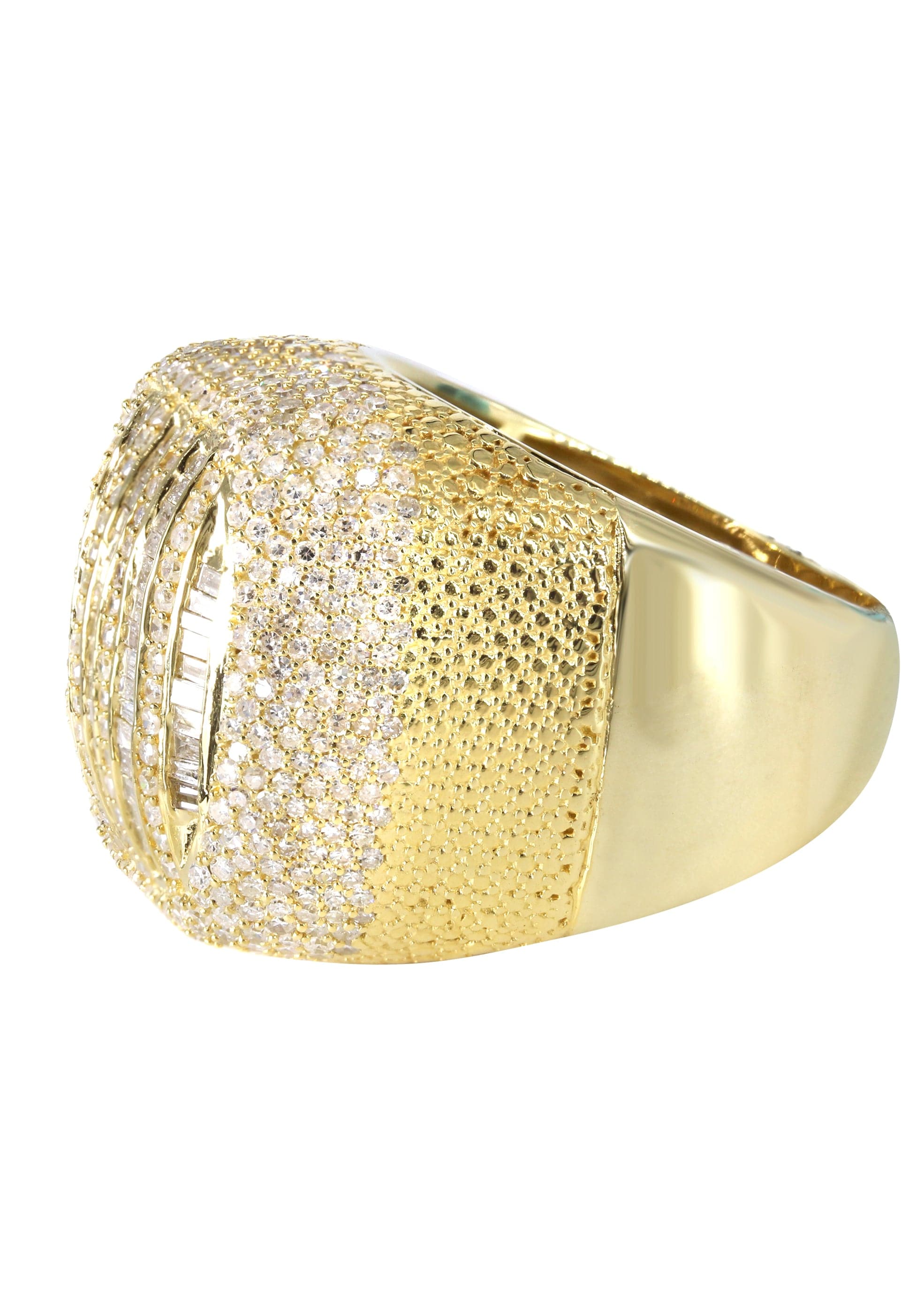 Mens Baguette Diamond Pinky Ring  | 4.15 Carats | 16.9 Grams - Image 2