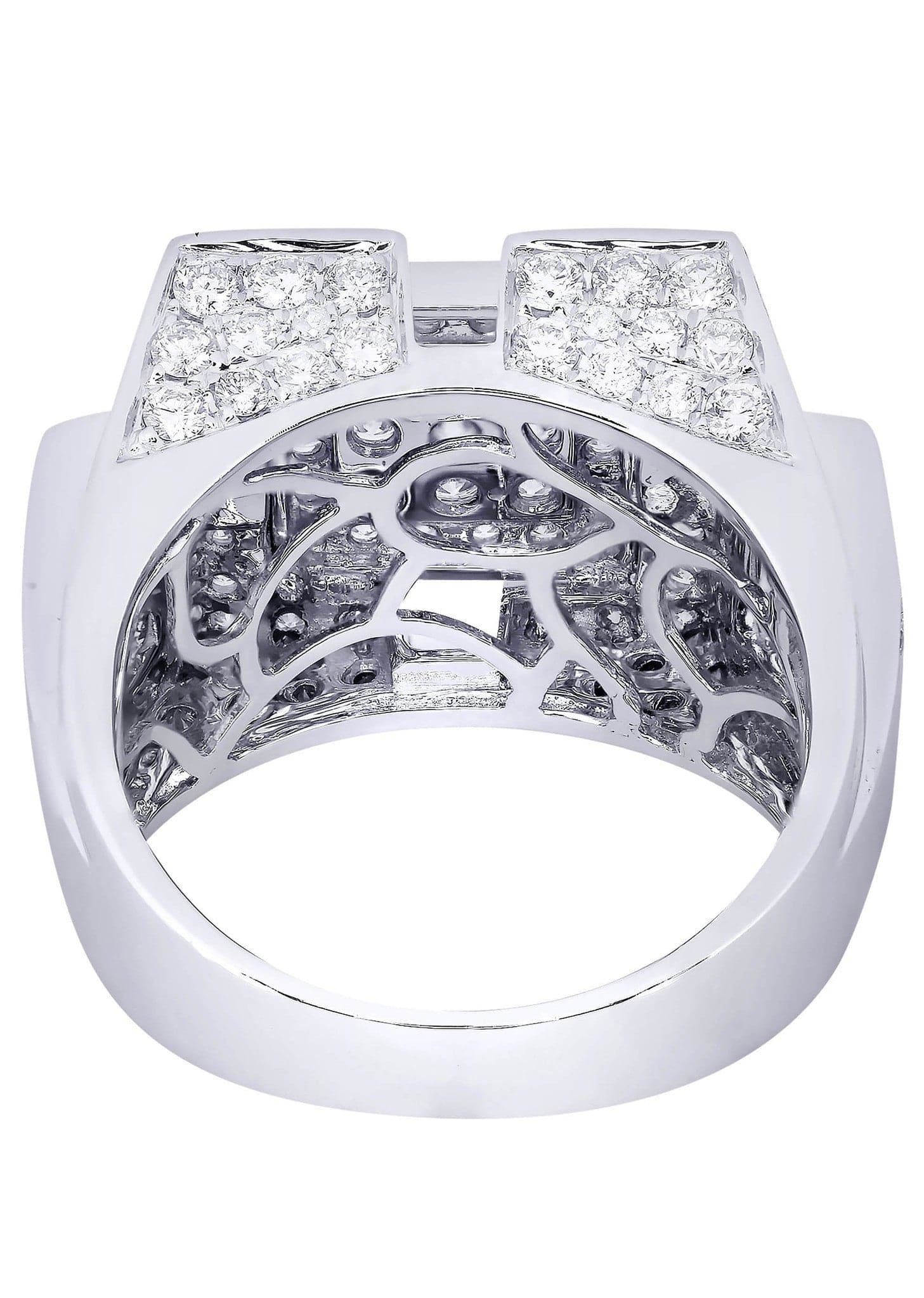 White Gold Mens Diamond Ring| 3.16 Carats| 13.49 Grams - Image 3