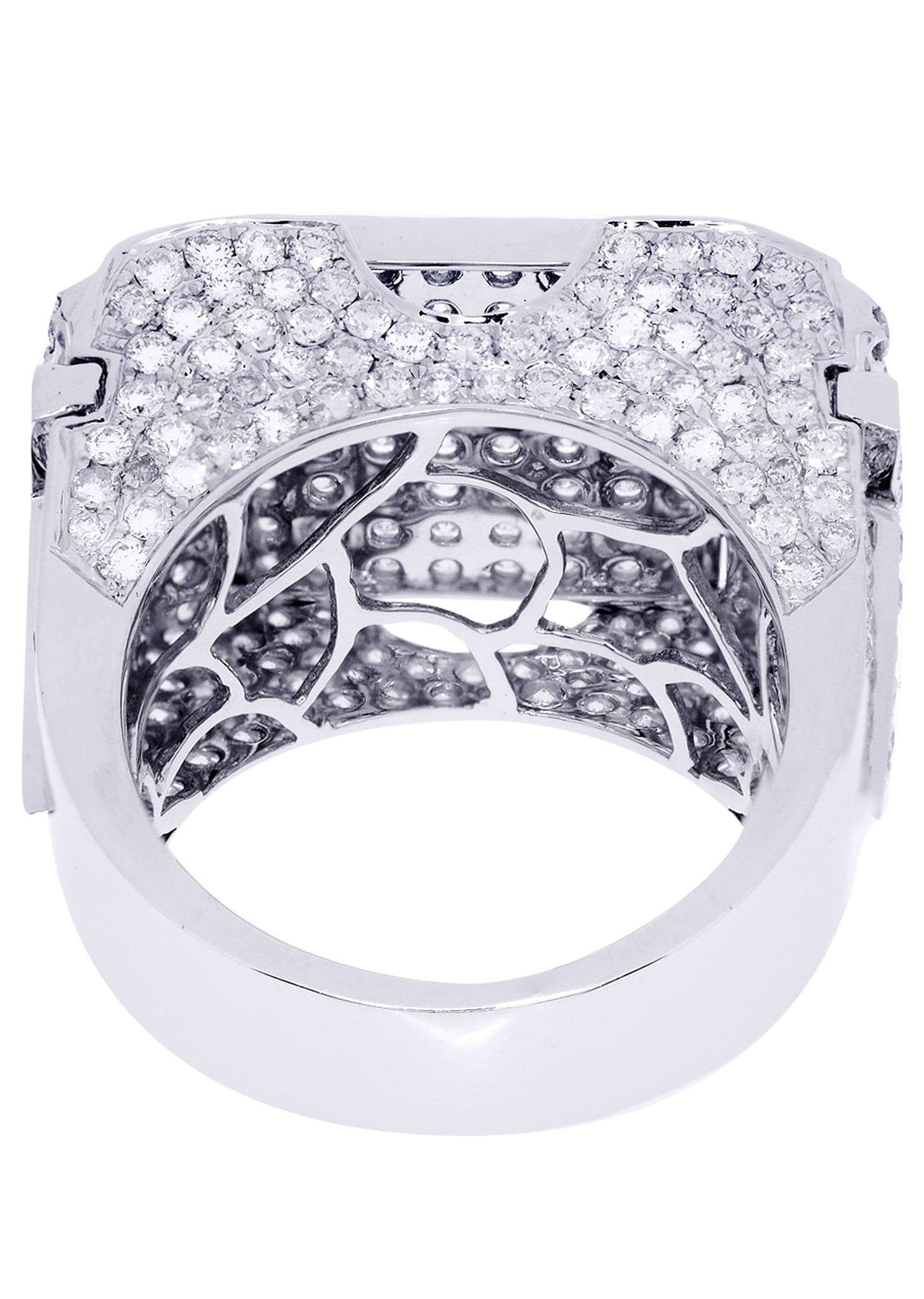 White Gold Mens Diamond Ring| 5.23 Carats| 19.18 Grams - Image 3