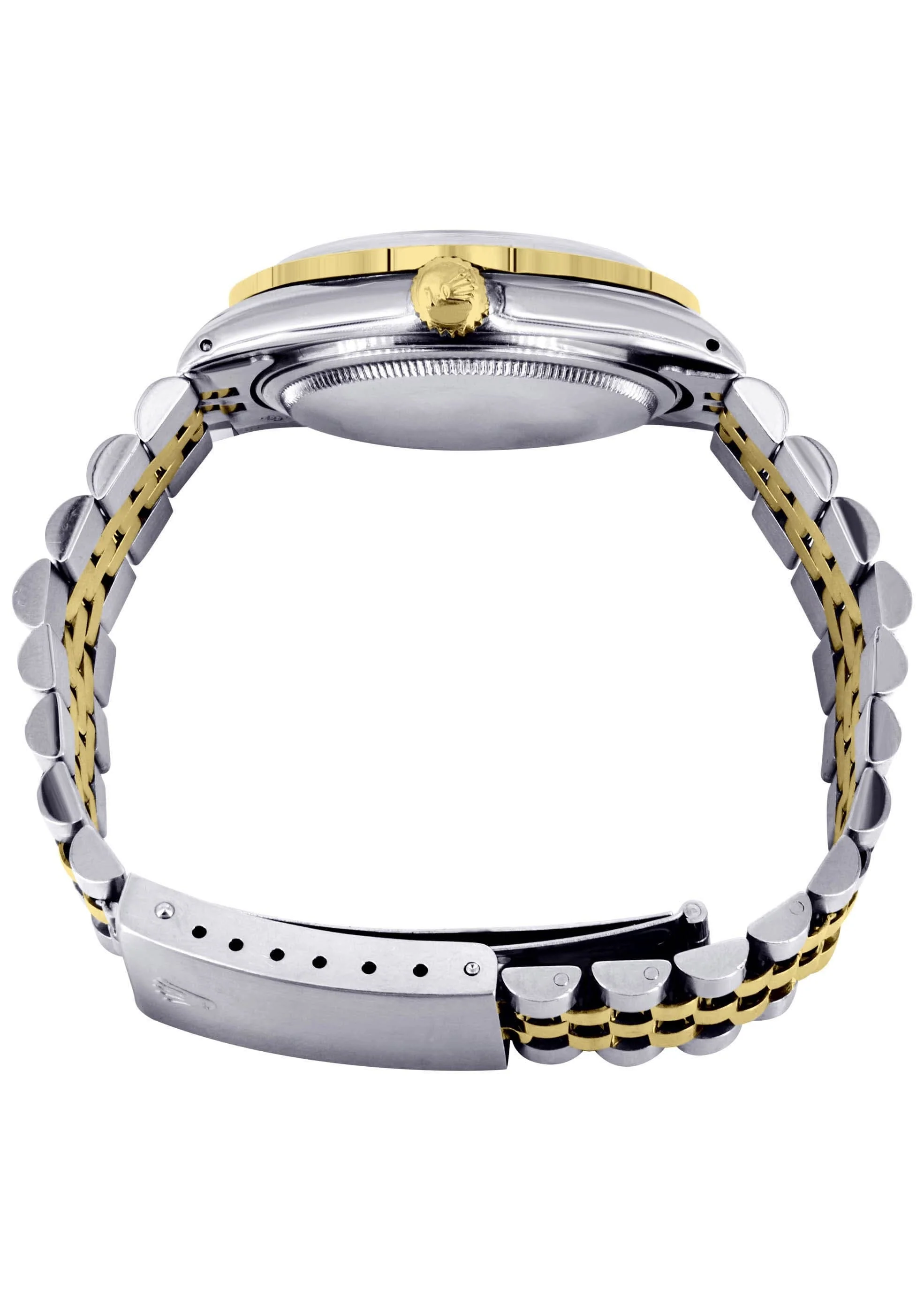 Mens Rolex Datejust Watch 16233 Two Tone | Fluted Bezel | 36Mm | Black Dial | Jubilee Band - Image 4
