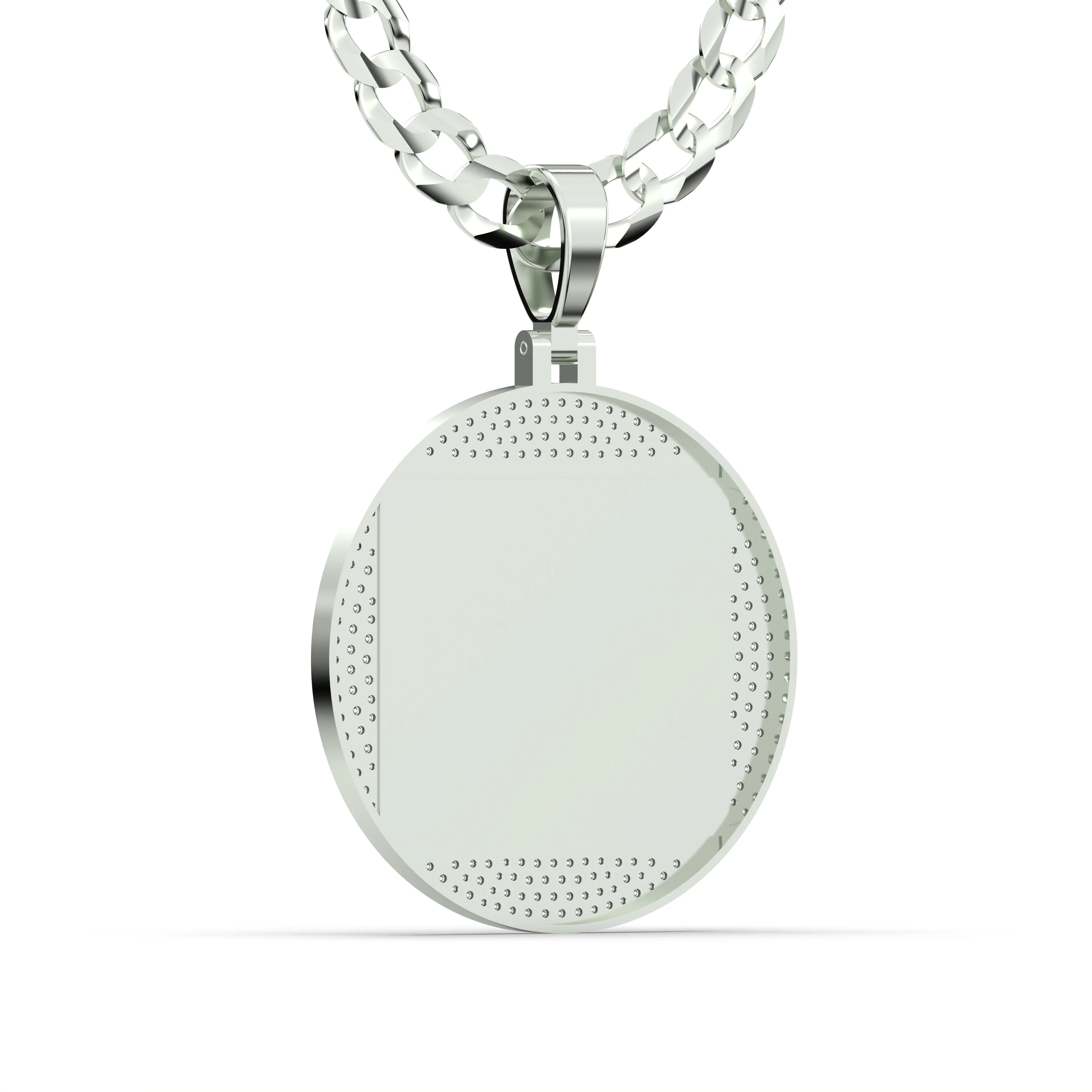 Men's VVS Lab Diamond Customizable White Gold Last Supper Necklace Pendant - Image 4