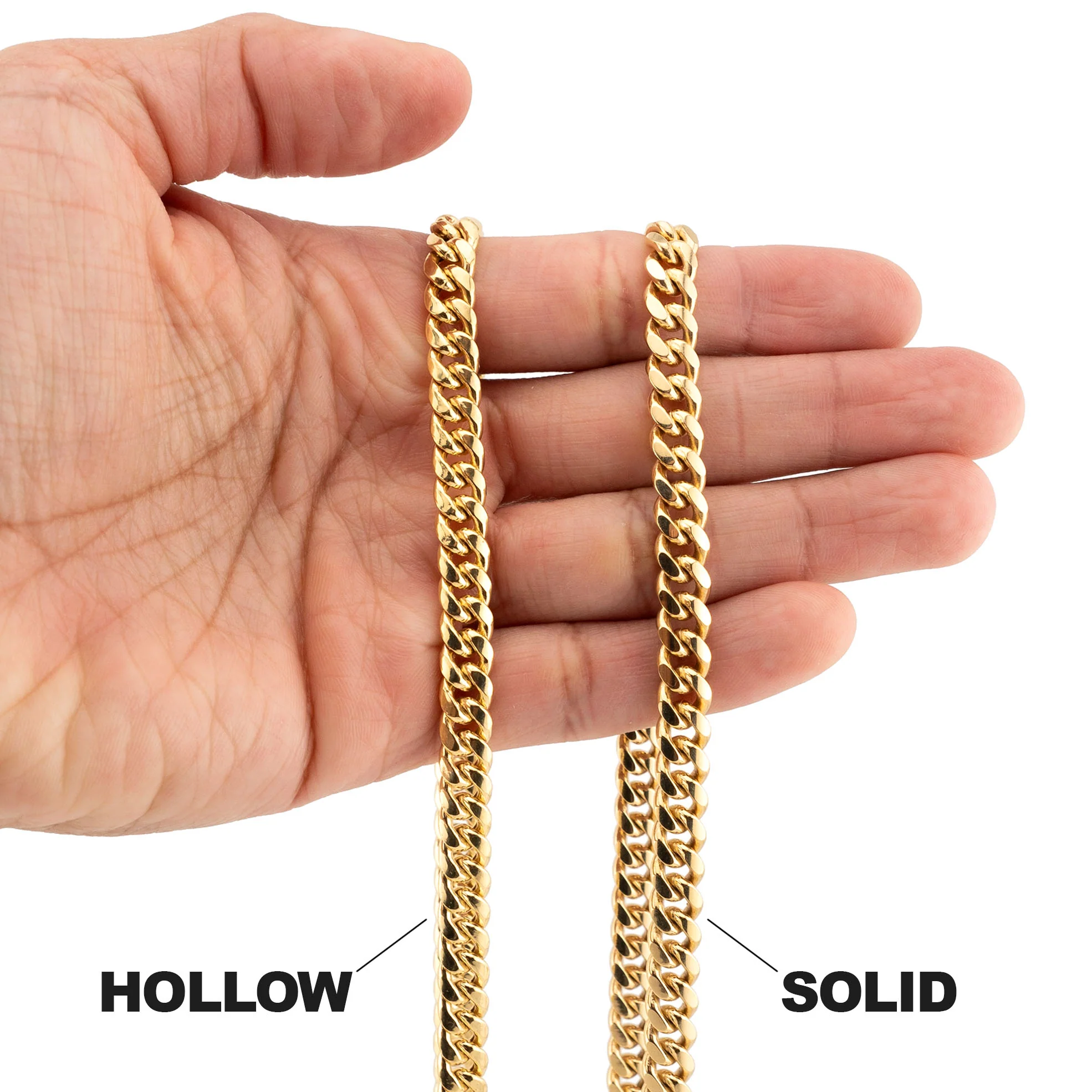 10K Gold Miami Cuban Necklace / 8 MM - Image 5