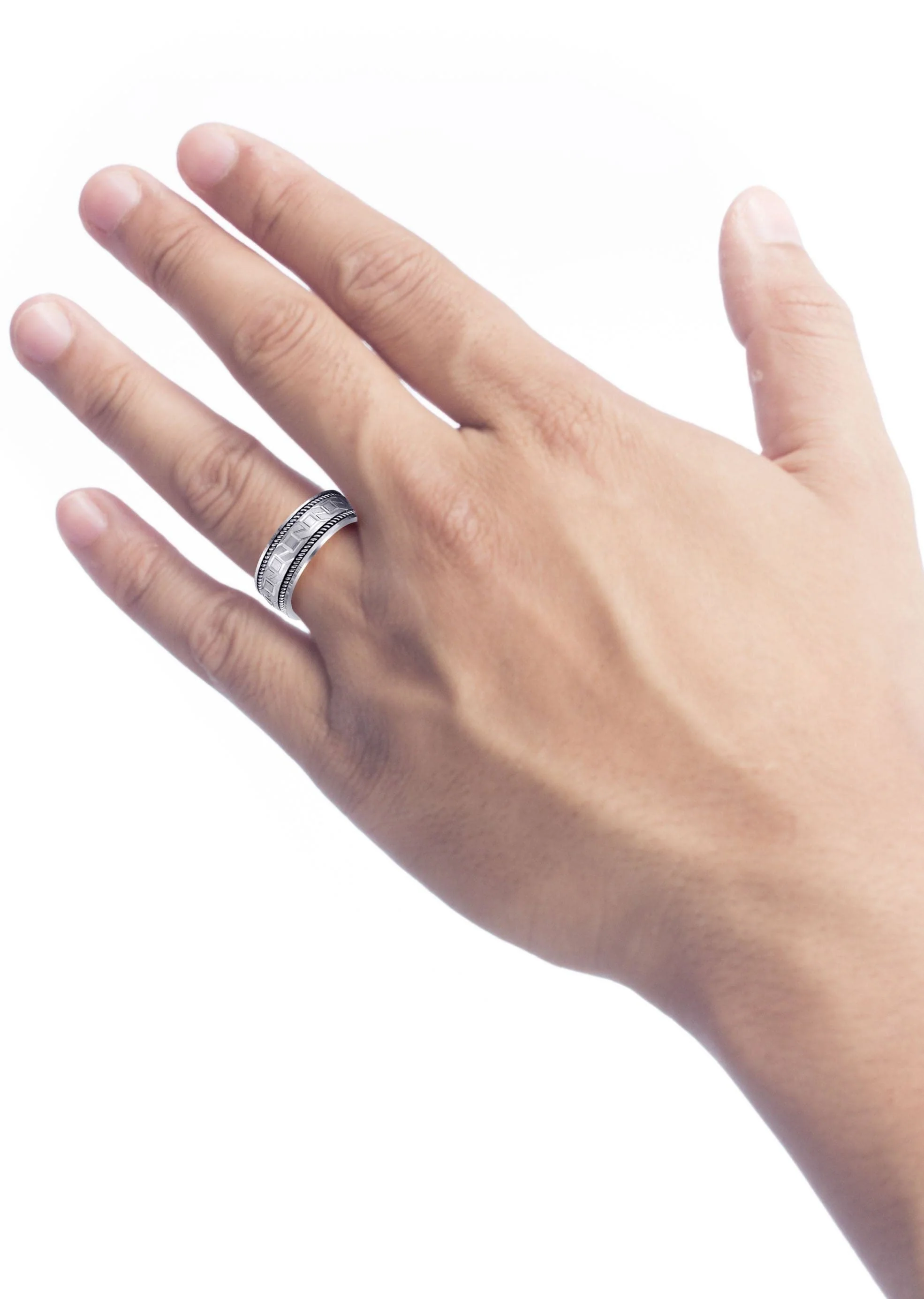 Modern Mens Wedding Band | Satin Finish (Lorenzo) - Image 4